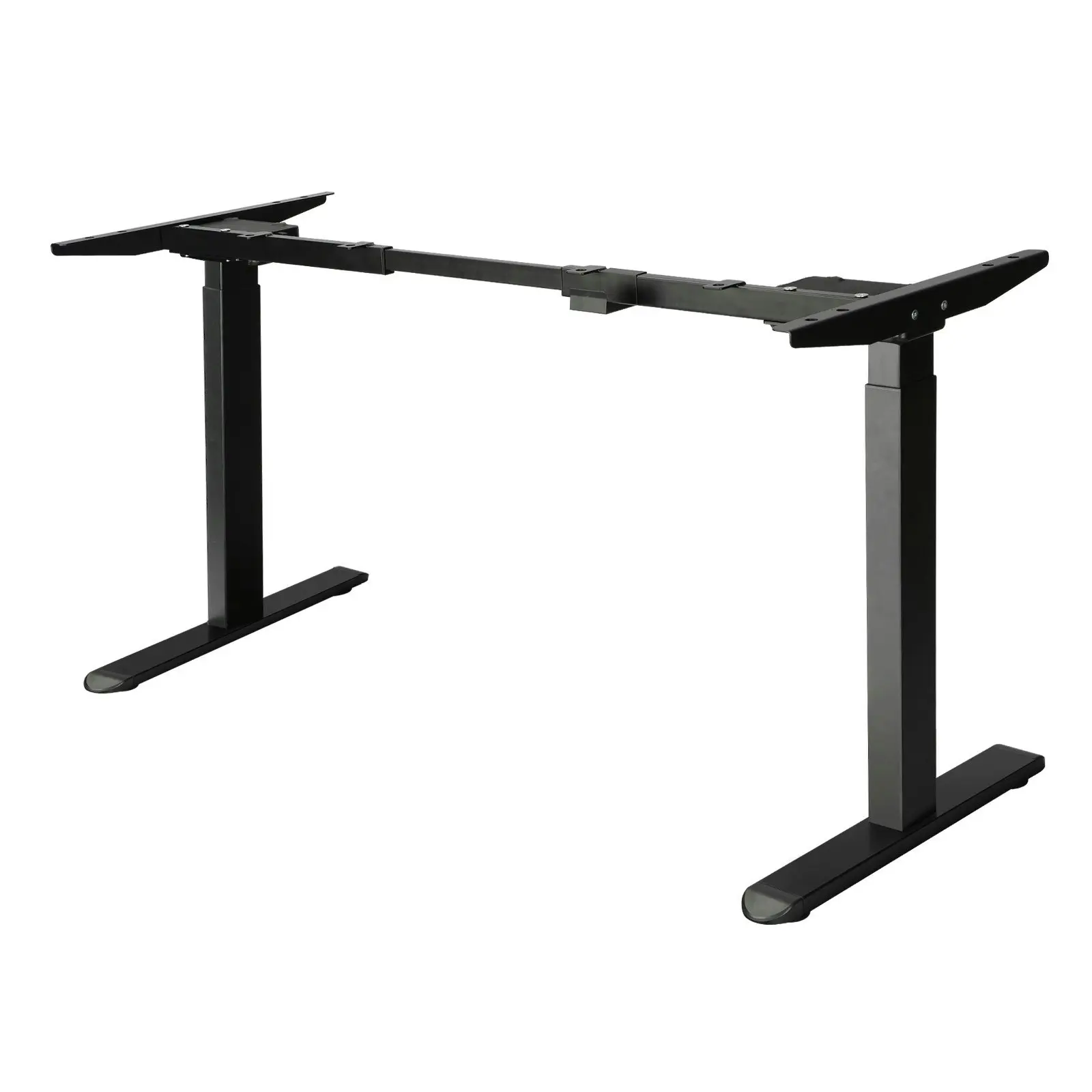 Oikiture Standing Desk Frame Only Dual Motor Height Adjustable Motorised Desk Black