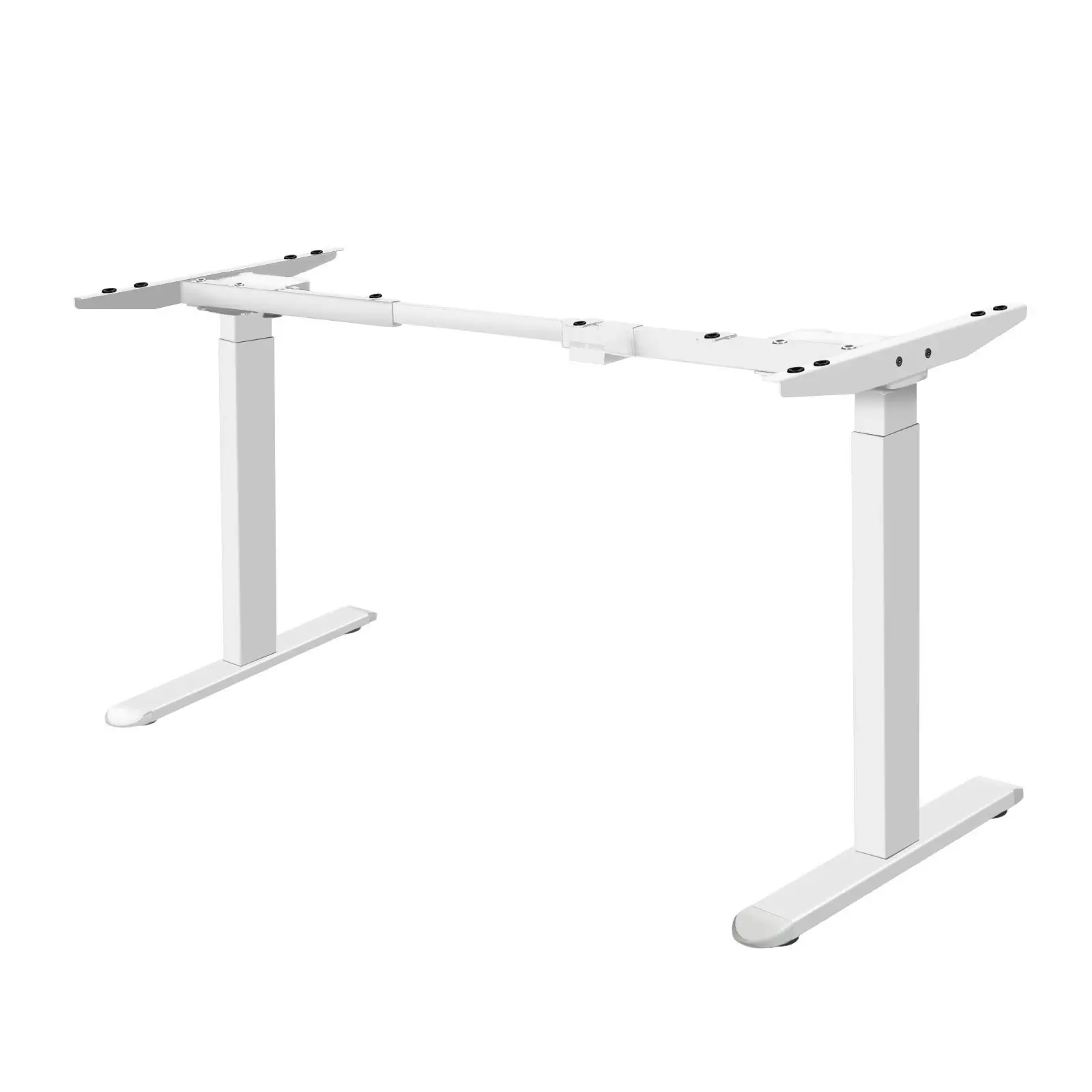 Oikiture Standing Desk Frame Only Dual Motor Height Adjustable Motorised Desk White