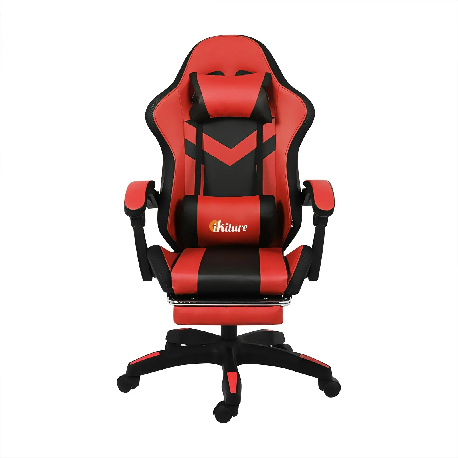 Oikiture Gaming Office Chair Massage Racing 7 RGB LED Computer Work Seat