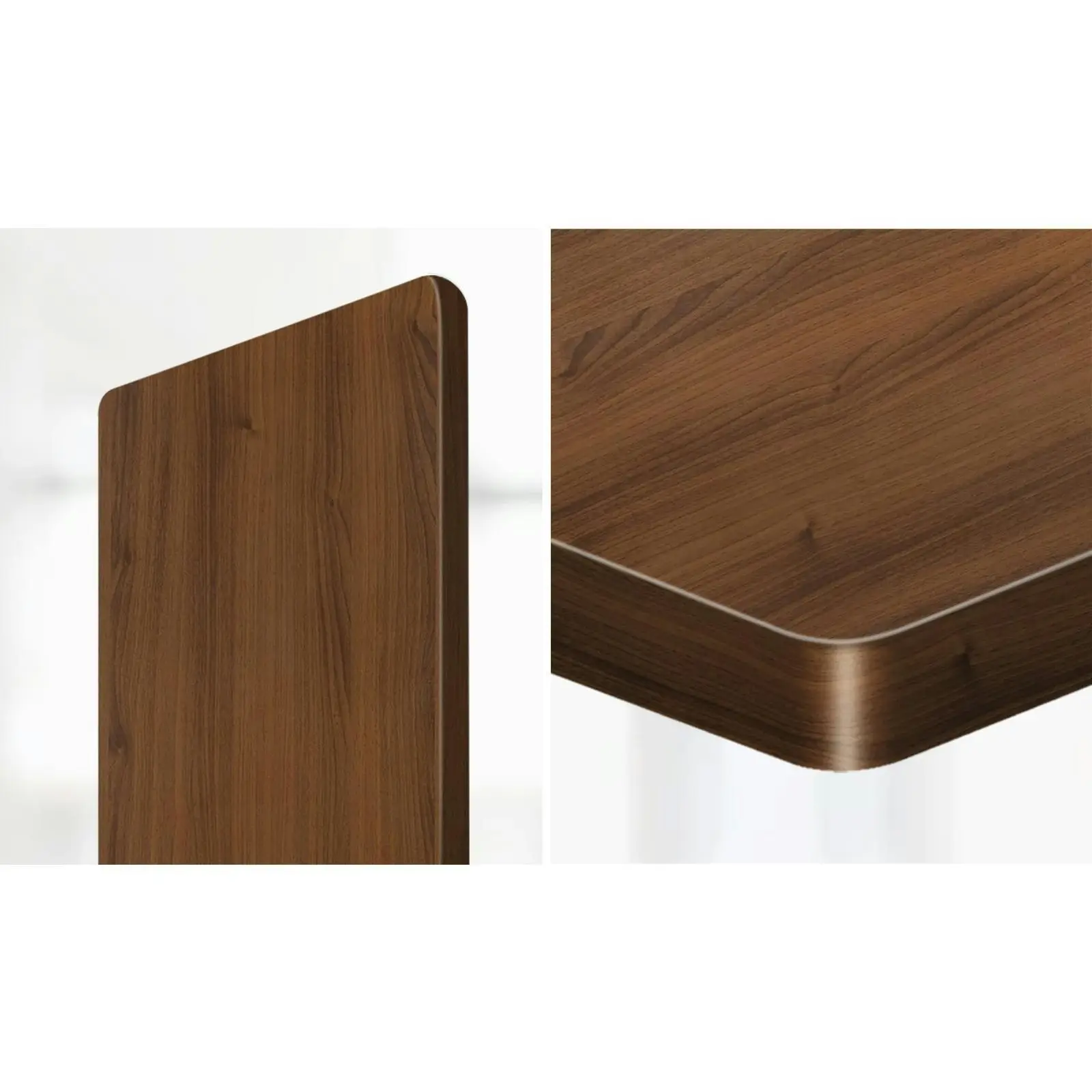 Oikiture 140cm Desk Top Electric Desk Board Computer Table Walnut