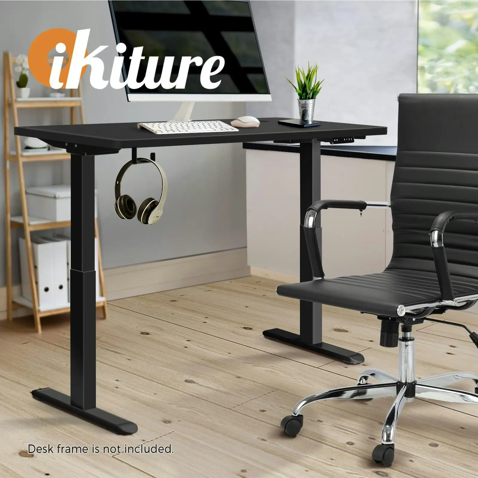 Oikiture 120CM Desk Board Electric Desk Board Computer Table Black