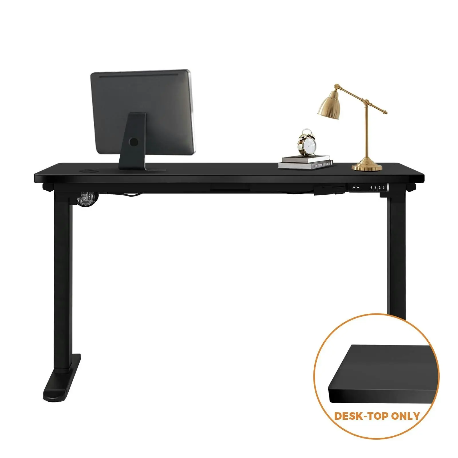 Oikiture 120CM Desk Board Electric Desk Board Computer Table Black