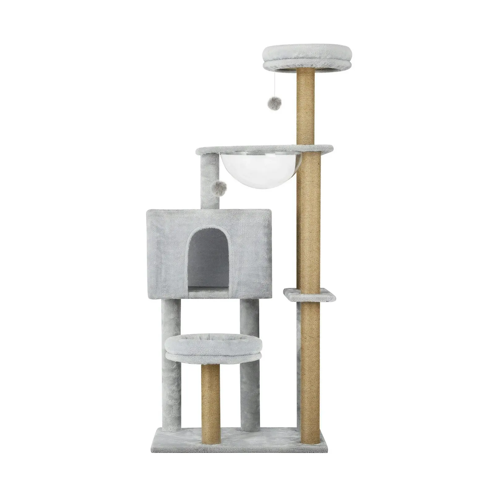 Alopet Cat Tree Tower Scratching Post Scratcher Cats Condo House Bed Wood 140cm