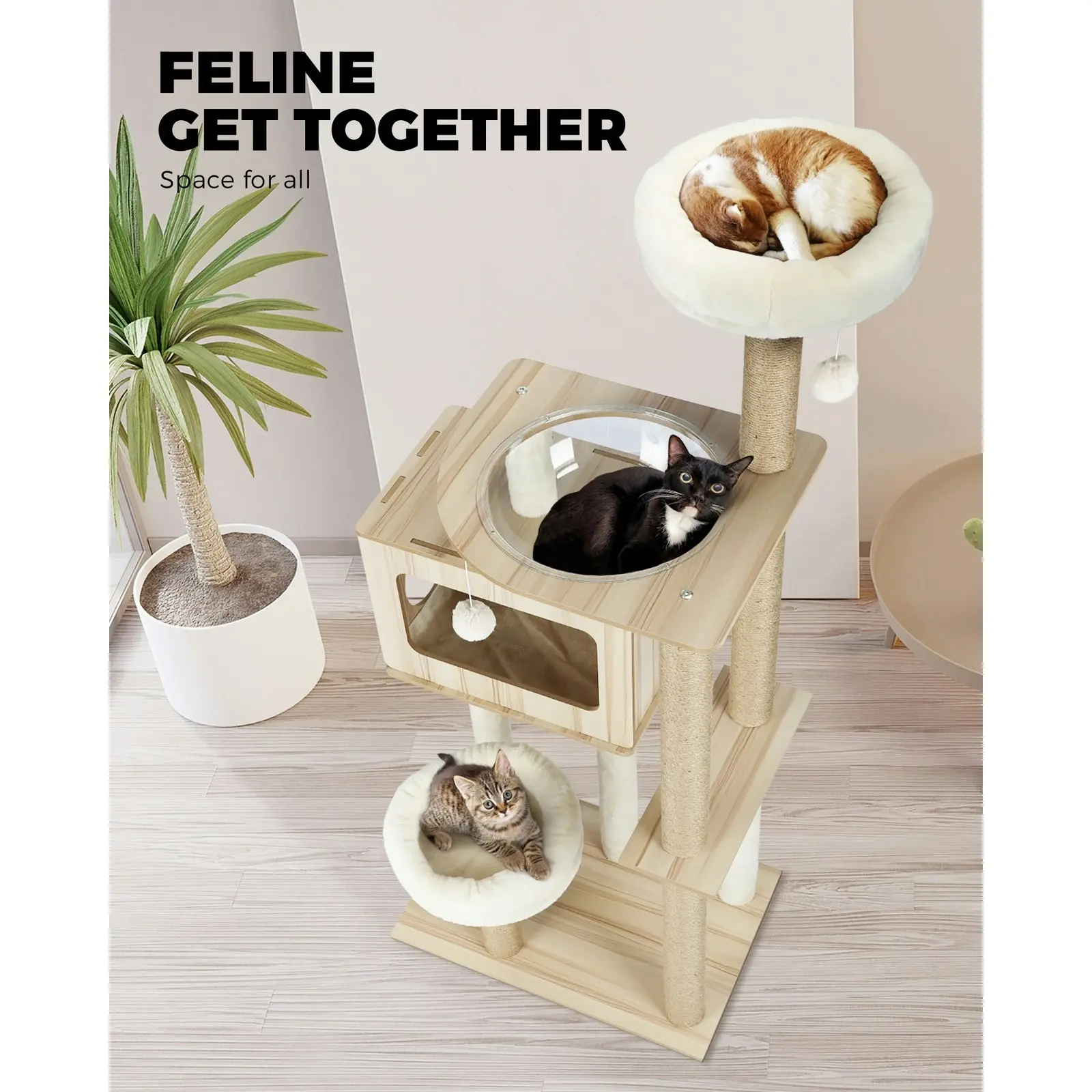 Alopet Cat Tree Tower Scratching Post Scratcher Cats Condo House Bed Furniture