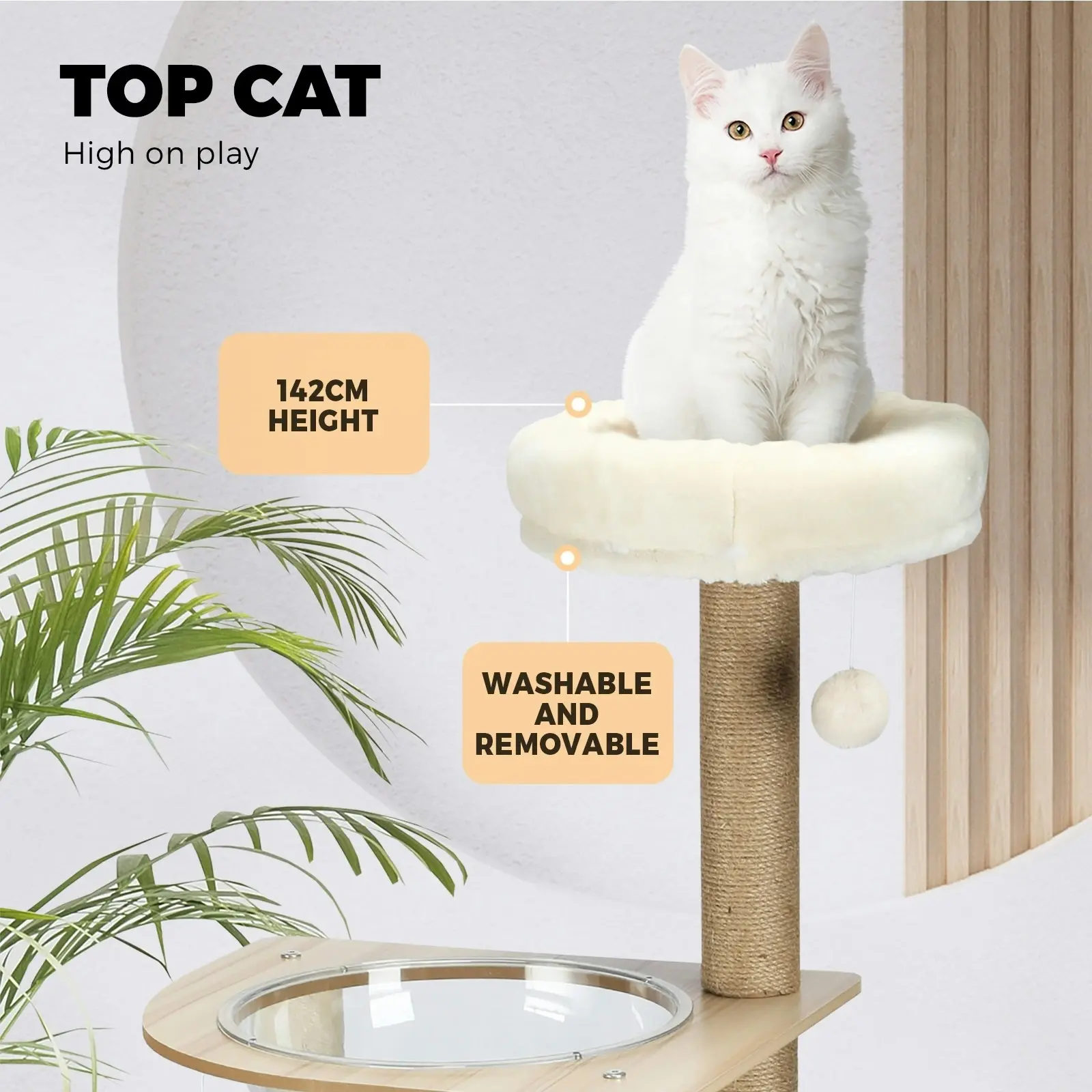 Alopet Cat Tree Tower Scratching Post Scratcher Cats Condo House Bed Furniture