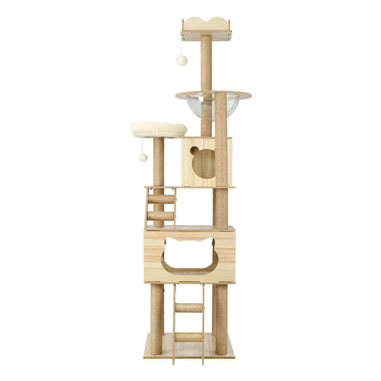 Alopet Cat Tree Scratching Post Scratcher Tower Wood Condo House Bed Large 190CM