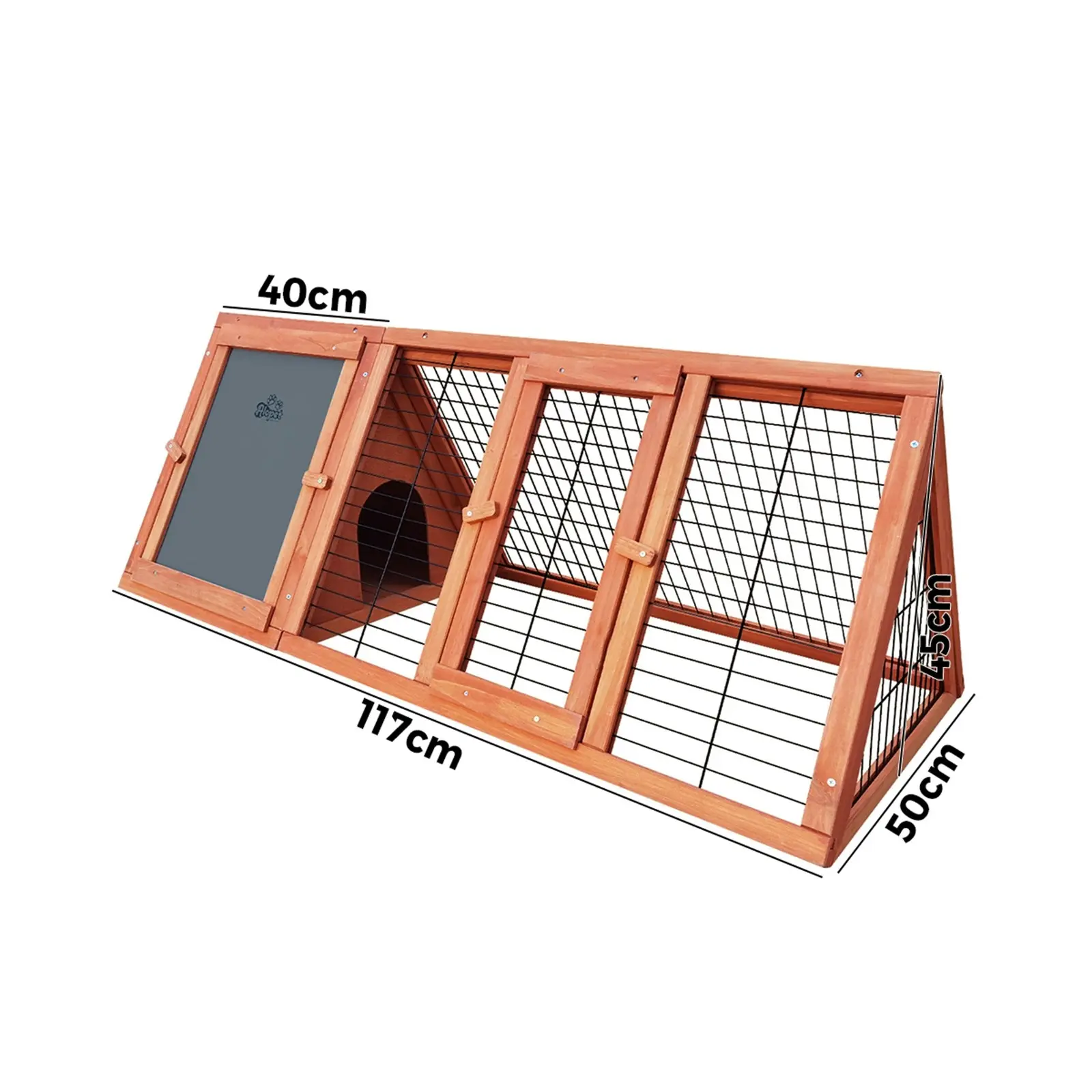 Alopet Rabbit Hutch Bunny House Run Cage Chicken Coop Wooden Outdoor Pet Hutch