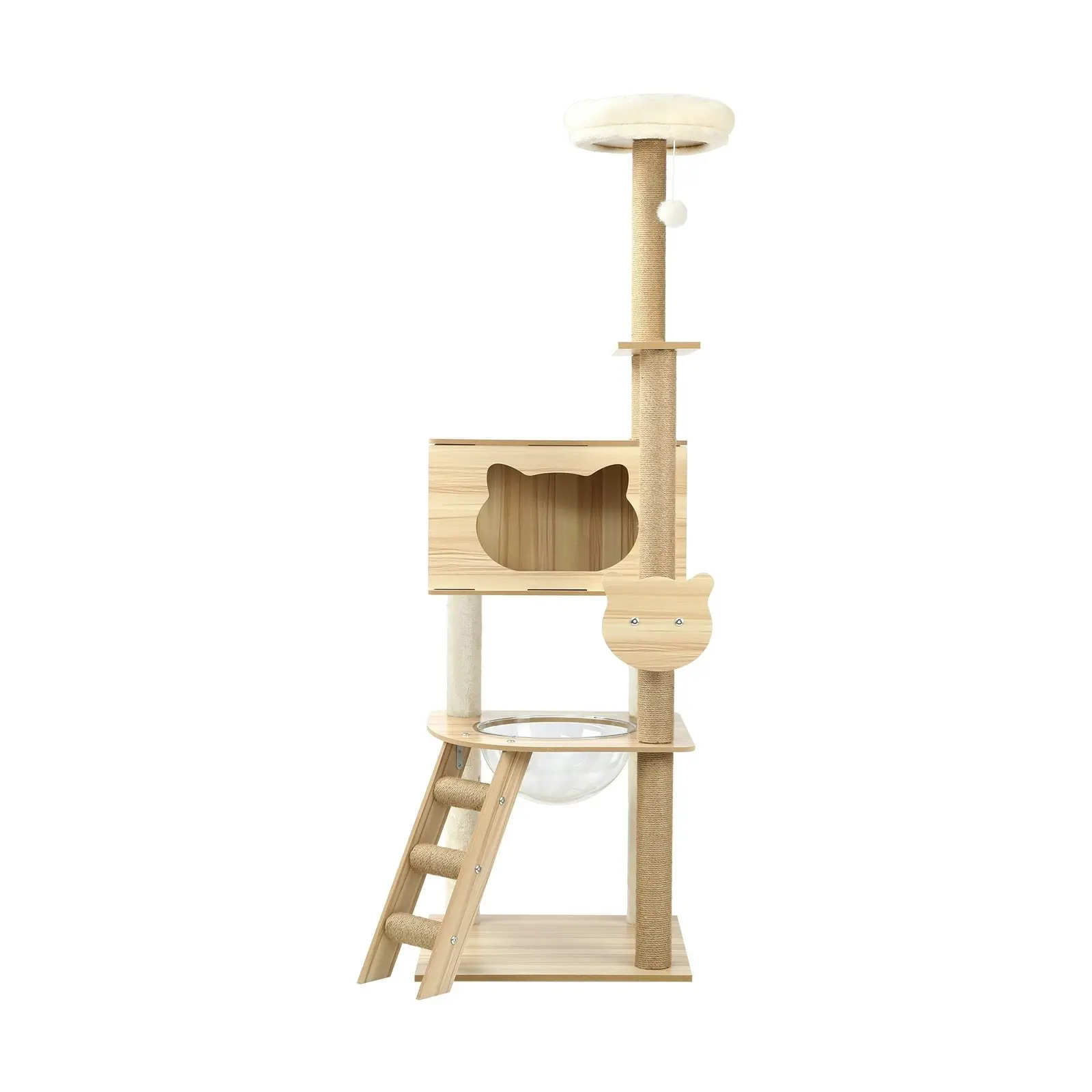 Alopet Cat Tree Scratching Post Scratcher Tower Wood Condo House Beds Furniture