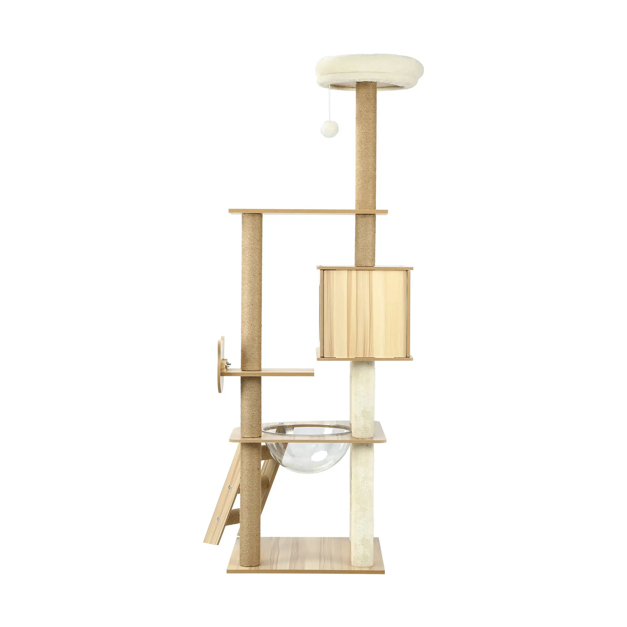 Alopet Cat Tree Scratching Post Scratcher Tower Wood Condo House Beds Furniture