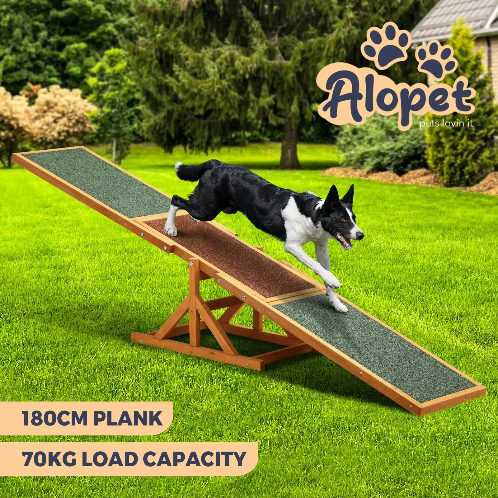 Alopet Dog Seesaw Pet Obedience Agility Training Puppy Sports Outdoor Play