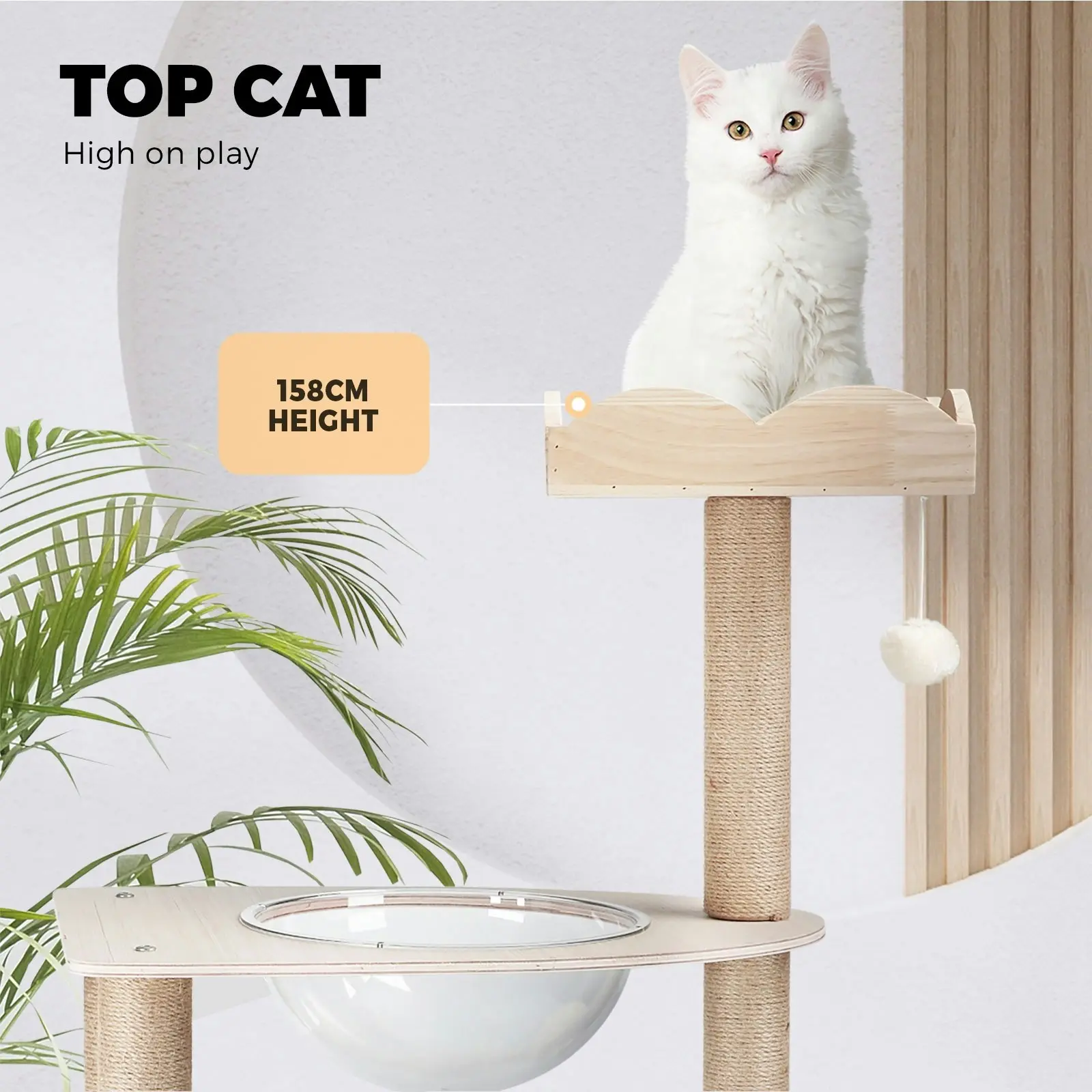 Alopet Cat Tree Scratching Post Scratcher Cats Tower Condo House Bed Furniture