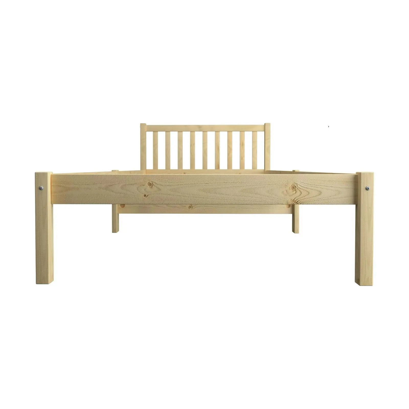 Oikiture Bed Frame Single Size Wooden Kids Bed Timber Mattress Base Platform