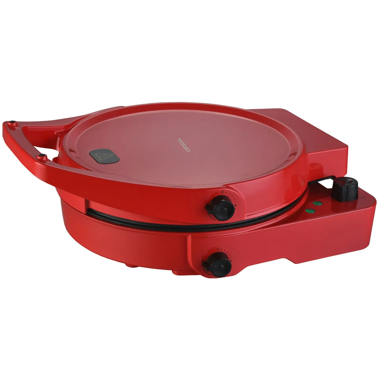 TODO 1800W Electric Pizza Maker Pizza Oven Dual Temperature Control Flat Grill - Red