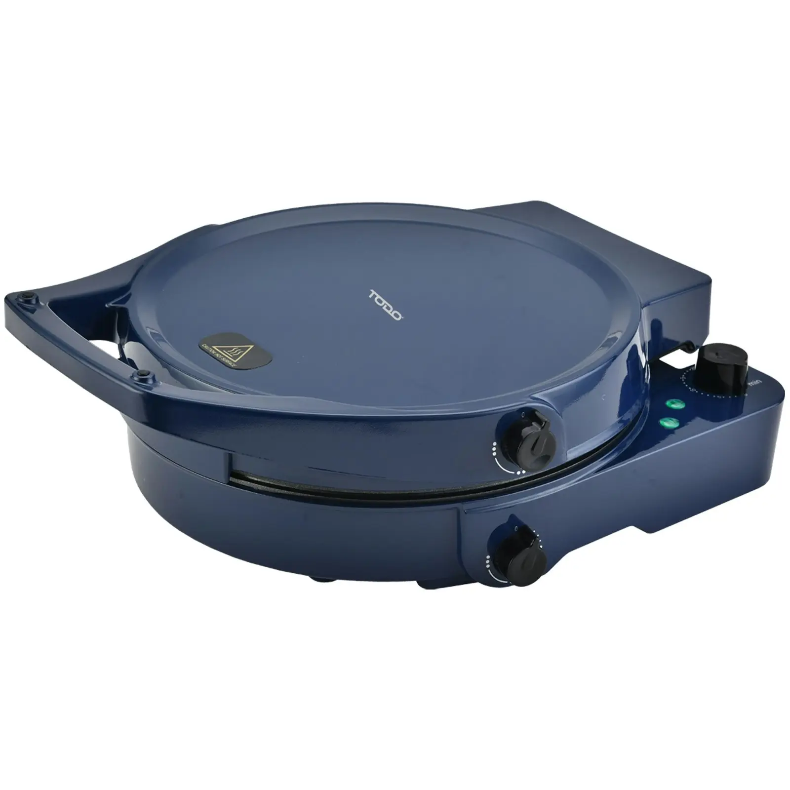 TODO 1800W Electric Pizza Maker Pizza Oven Dual Temperature Control Flat Grill - Blue