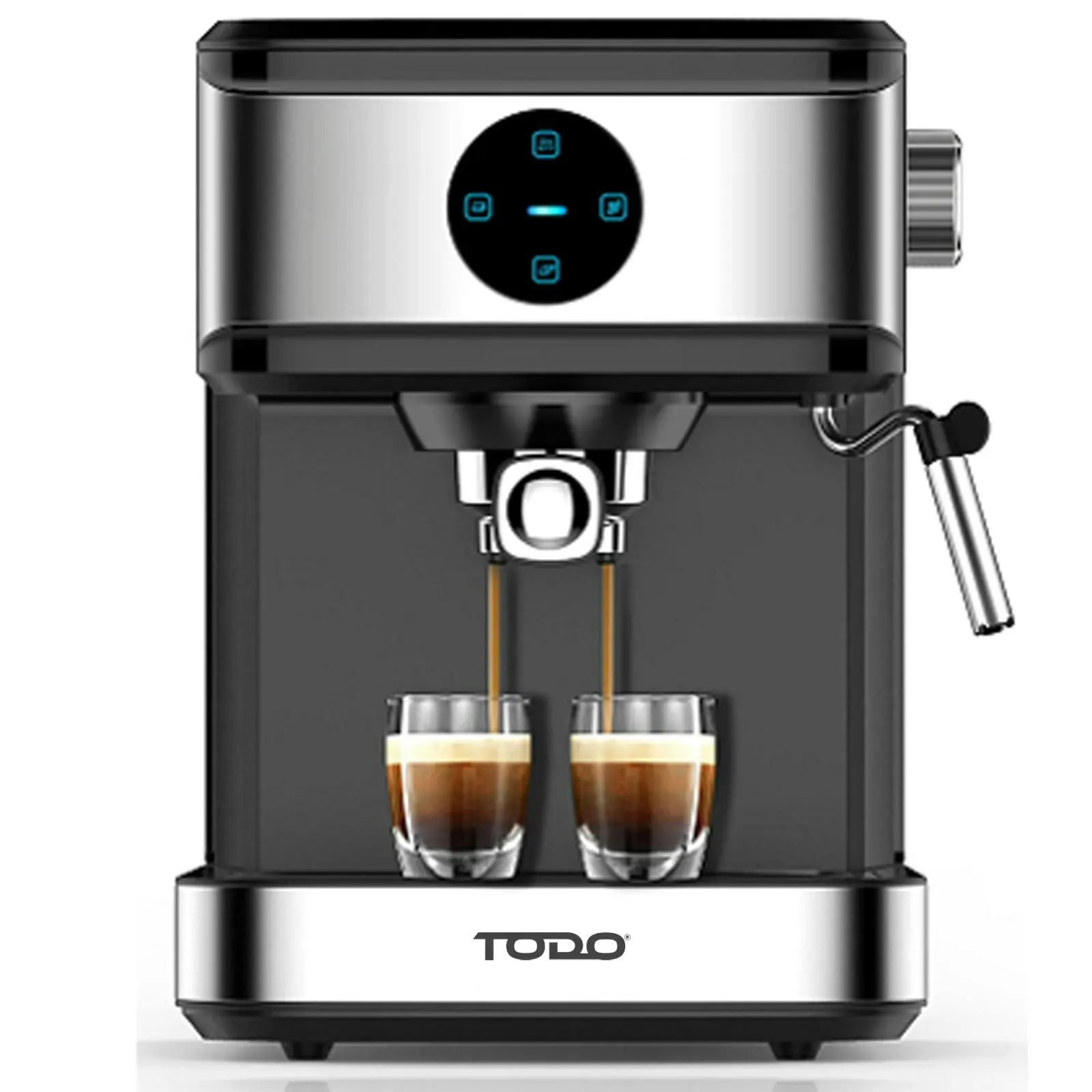 TODO Espresso Coffee Machine Maker Automatic Touch Control 20 Bar Pump 1.5L