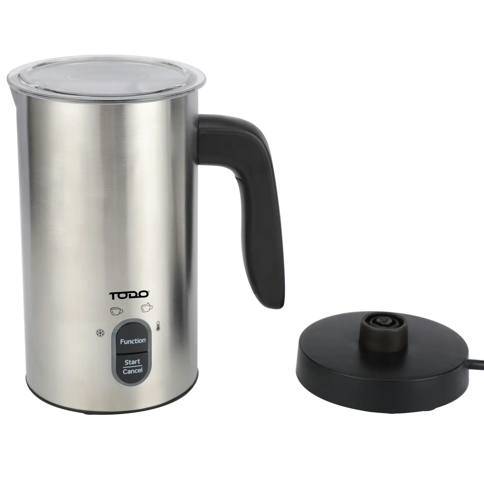 TODO Milk Frother Hot and Cold Stainless Steel Coffee Milk Foam Maker 500W