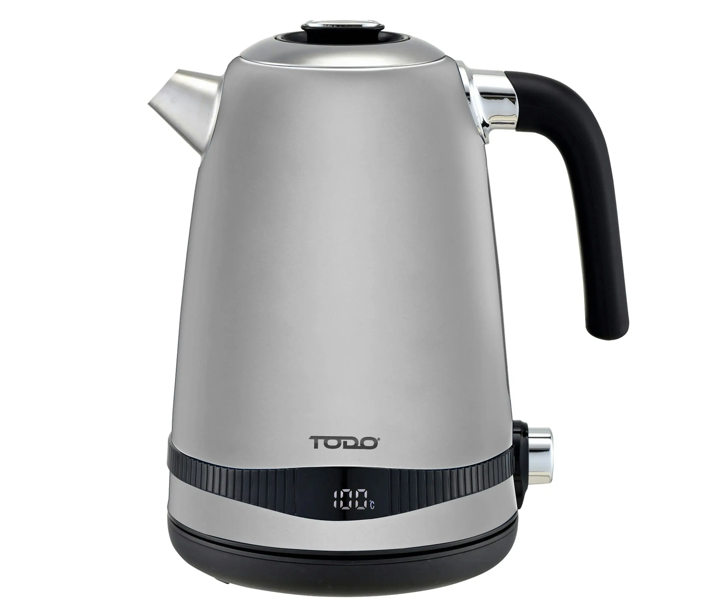 TODO 1.7L Stainless Steel Cordless Kettle Keep Warm Electric Led Water Jug - Silver