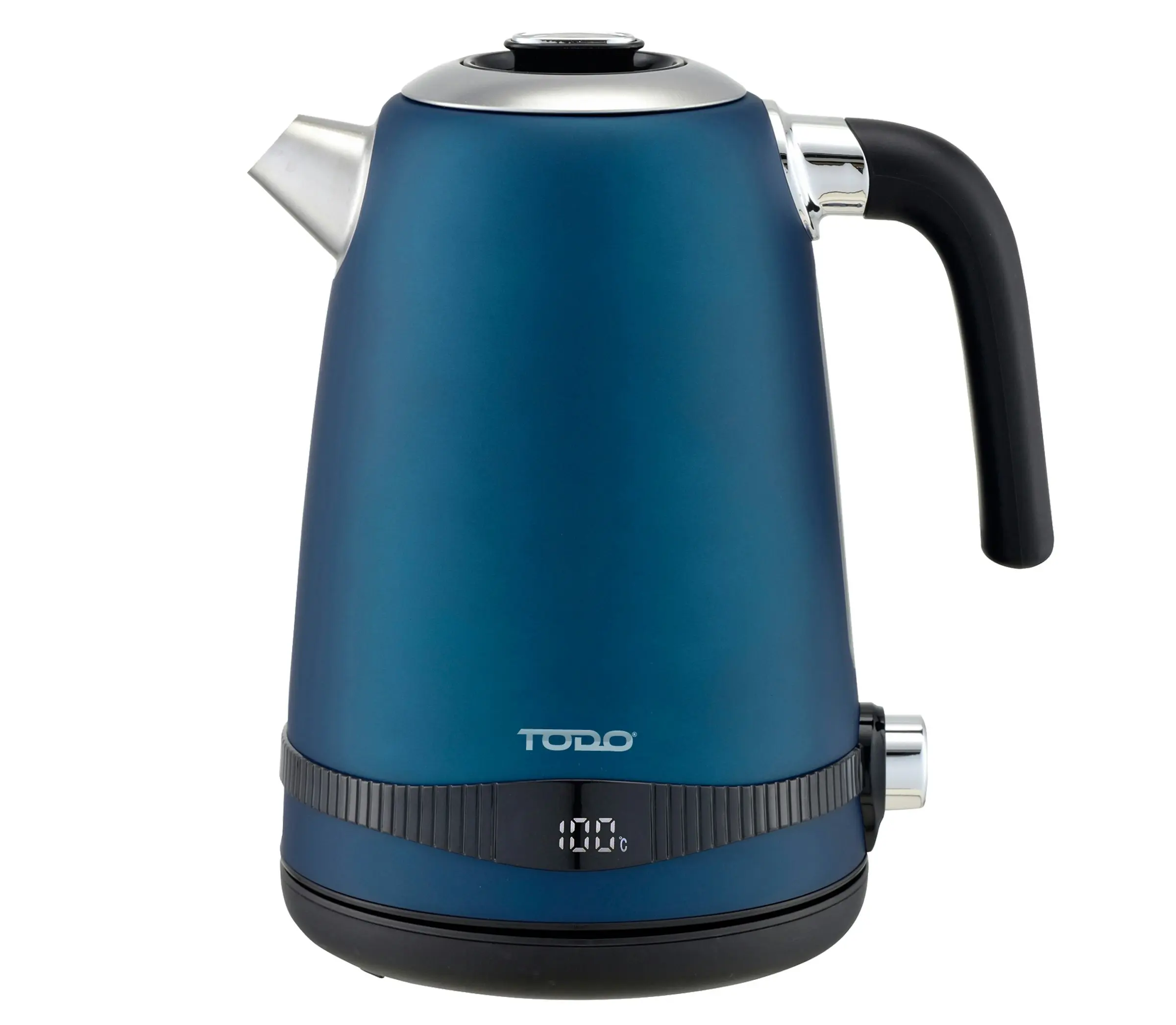 TODO 1.7L Stainless Steel Cordless Kettle Keep Warm Electric Led Water Jug - Blue