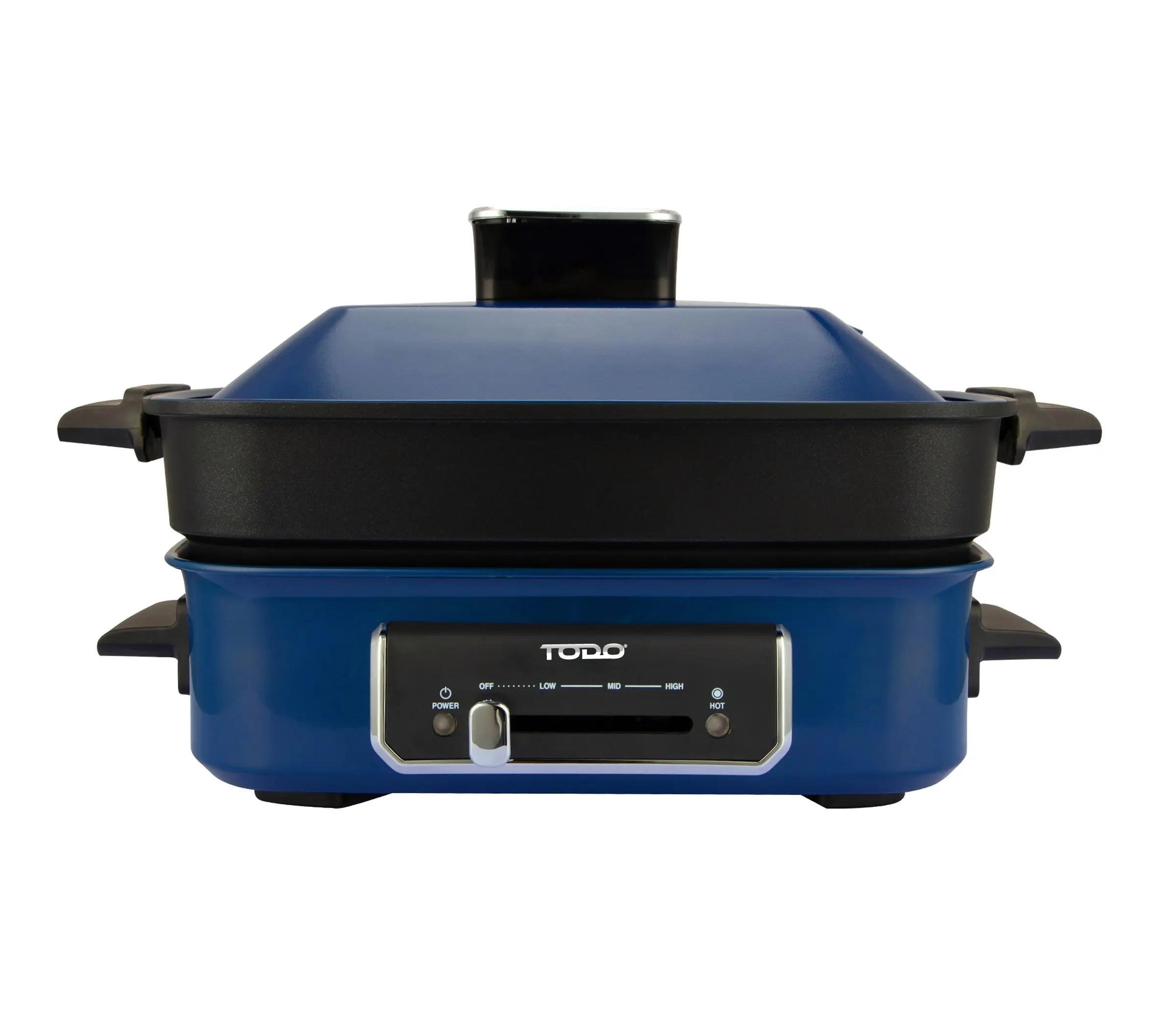 TODO 1400W 3-in-1 Electric Multifunction Cooking Pot BBQ Grill Pan Hot Pot