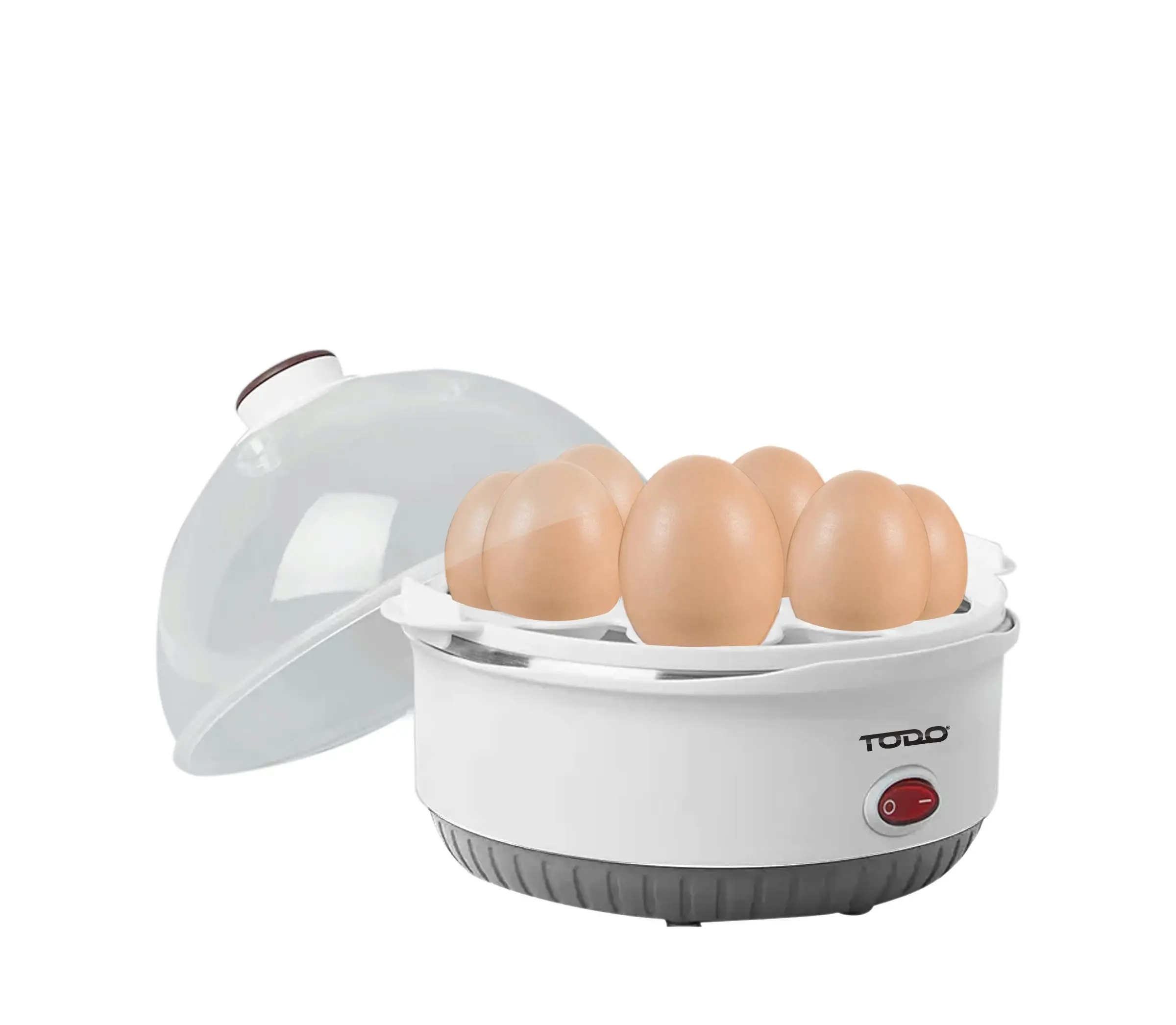 TODO 350W Egg Cooker Omelet Omelette 7 Cell Tray Electric Egg Maker - White