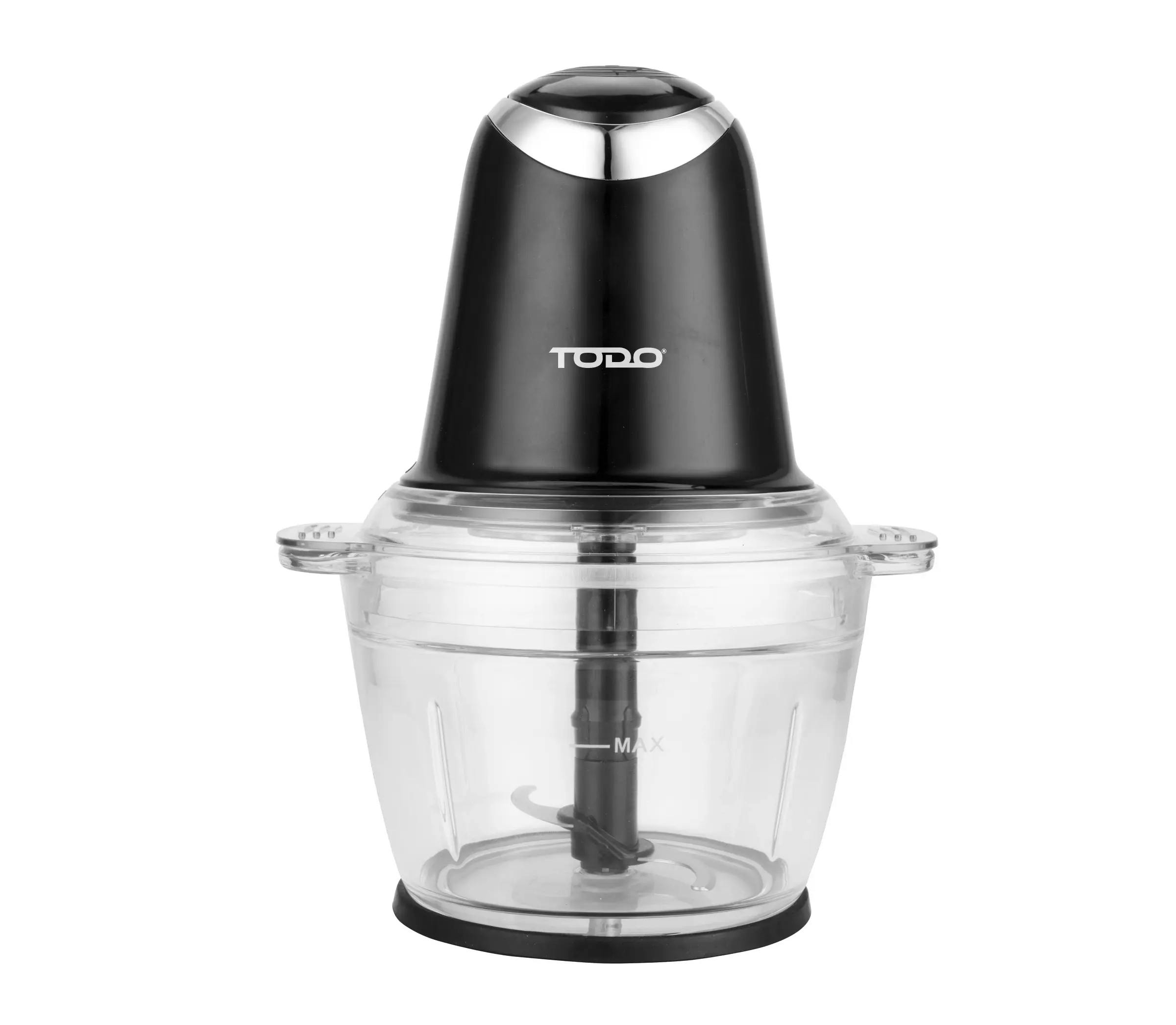 TODO 1L Food Chopper Processor Glass Bowl 2 Speed 200W Stainless Steel Blade