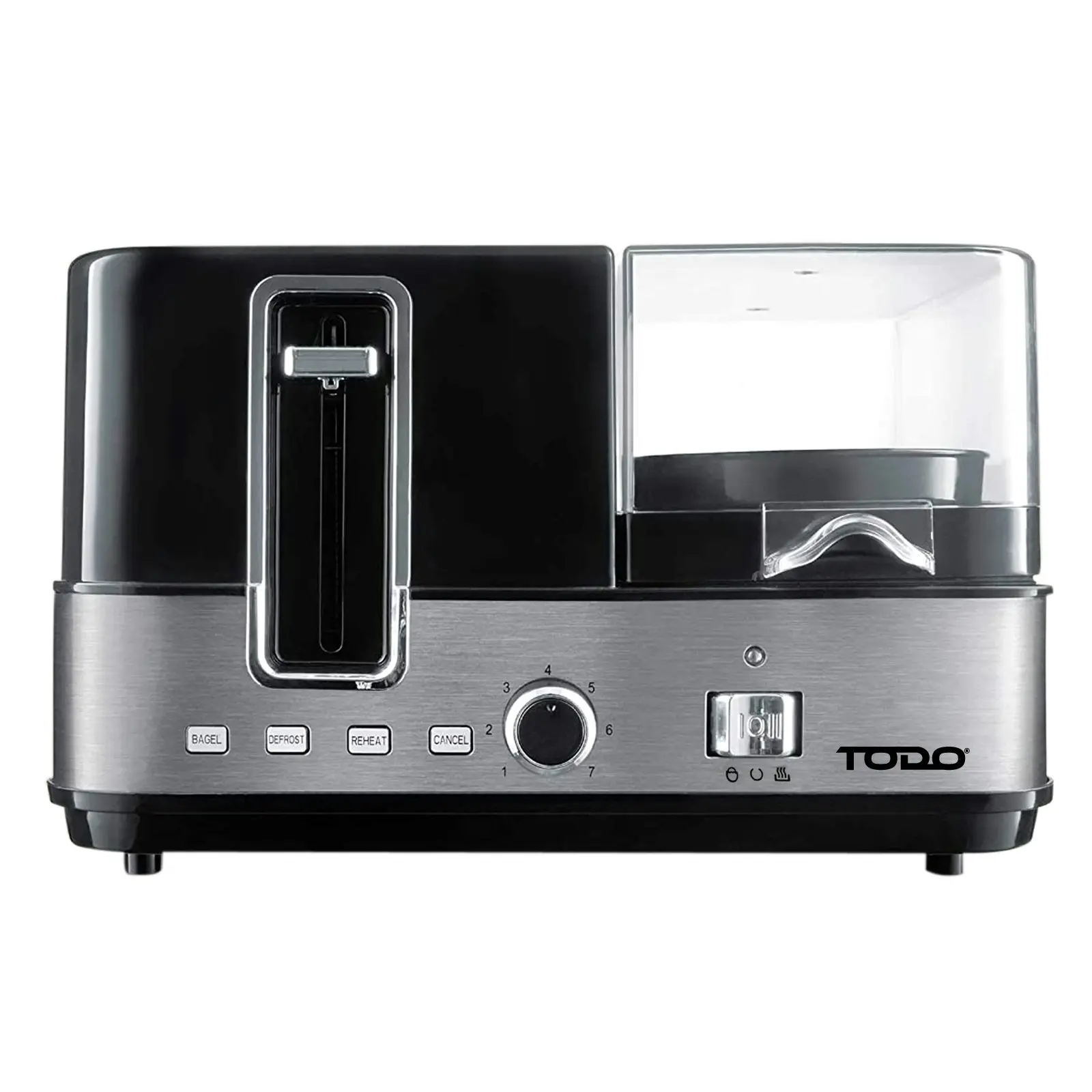 TODO 1400W Breakfast Master Toaster Egg Cooker Poacher Bacon Fryer Grill All In One