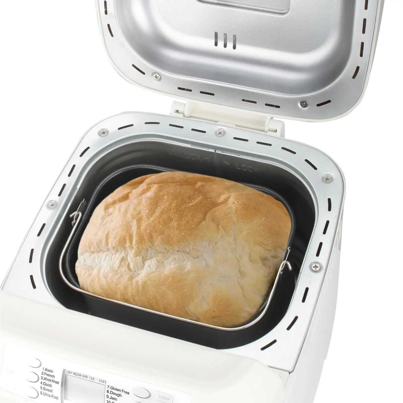 TODO Bread Maker 12 Programs Menu 550W Power Keep Warm Function White