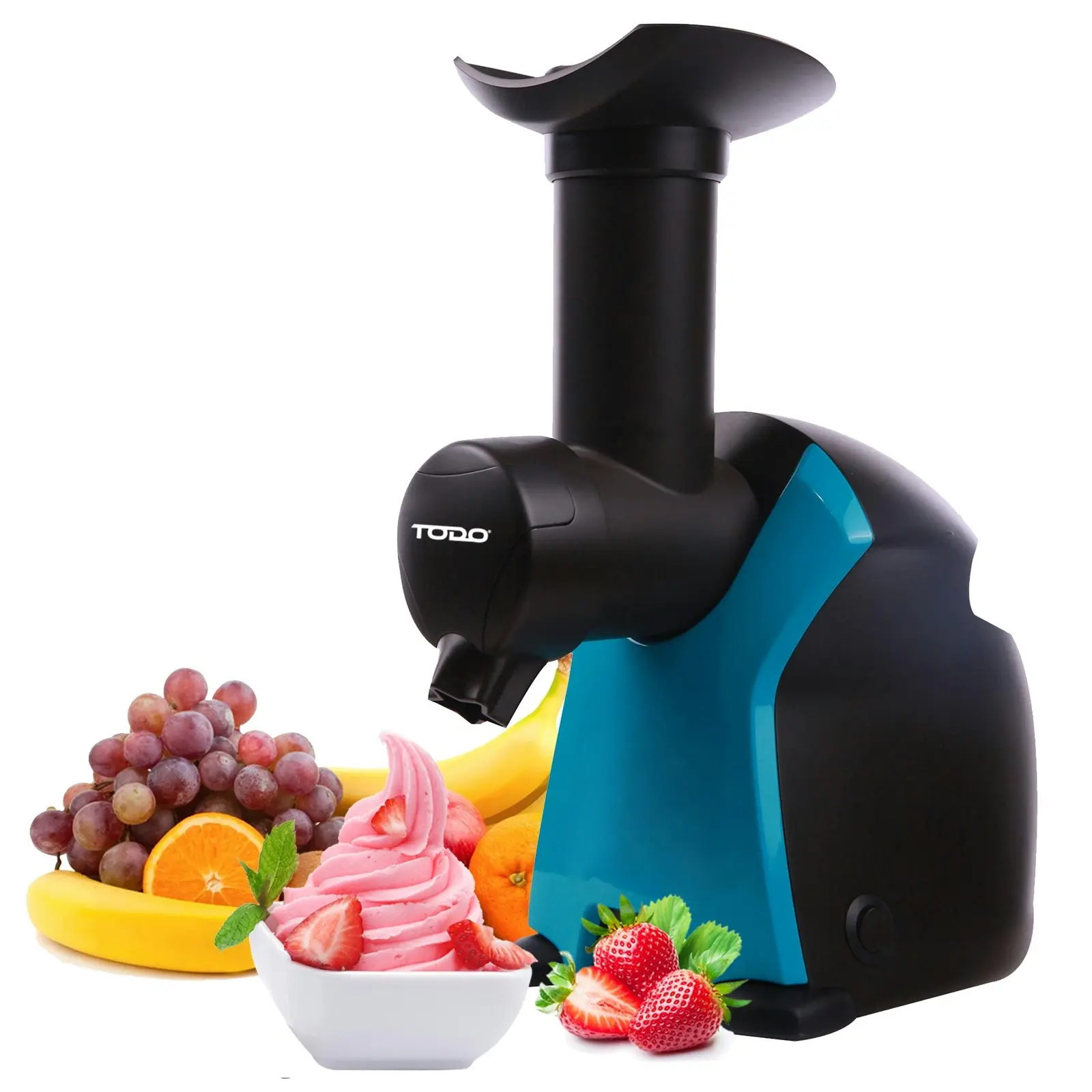 TODO Frozen Fruit Dessert Maker Blender Gellato Banana Healthy Ice Cream 250W Blue