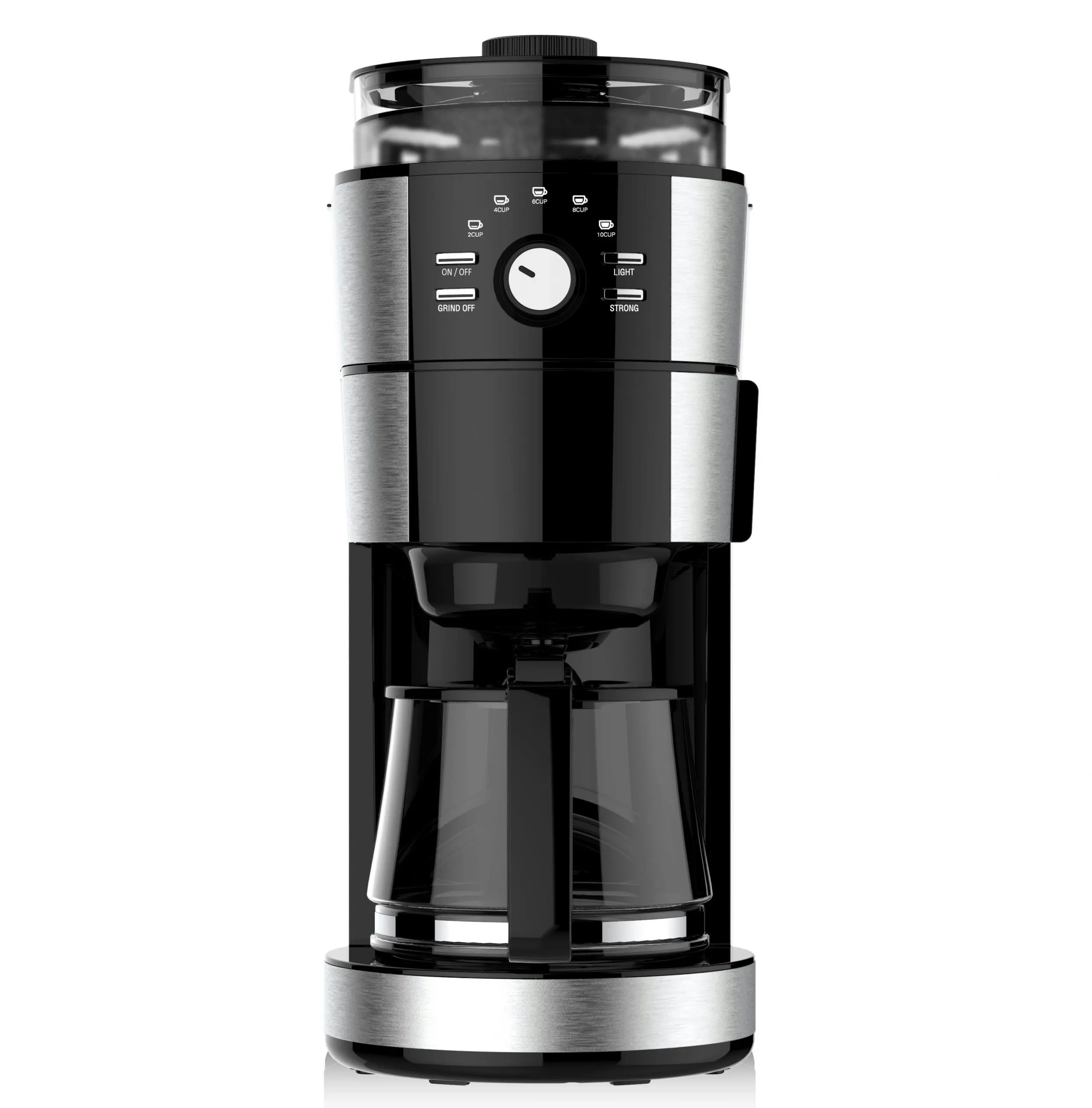 TODO Grind and Brew Coffee Machine Conical Grinder Drip Coffee 1.25L 1000W