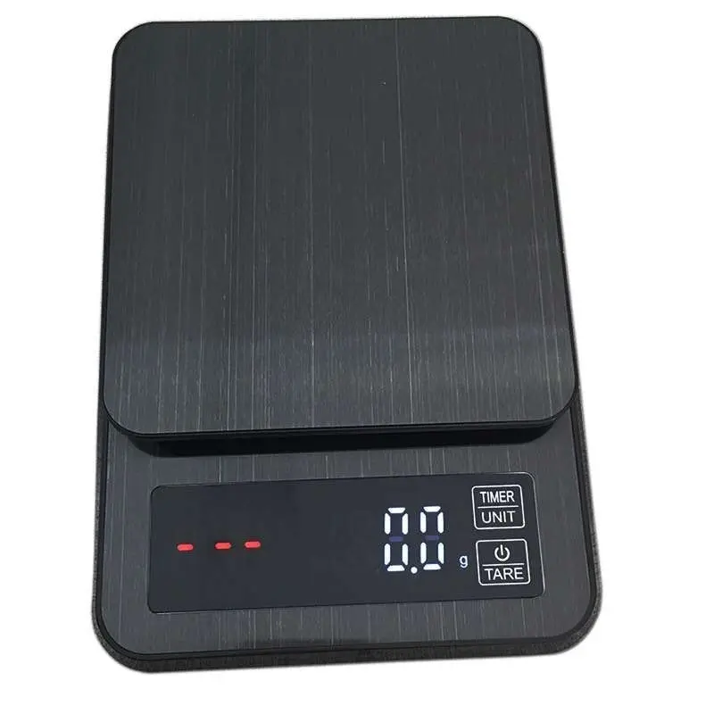 TODO 10Kg Stainless Steel Kitchen Scale Lcd Display 1G Graduation Coffee Scale Usb Powered