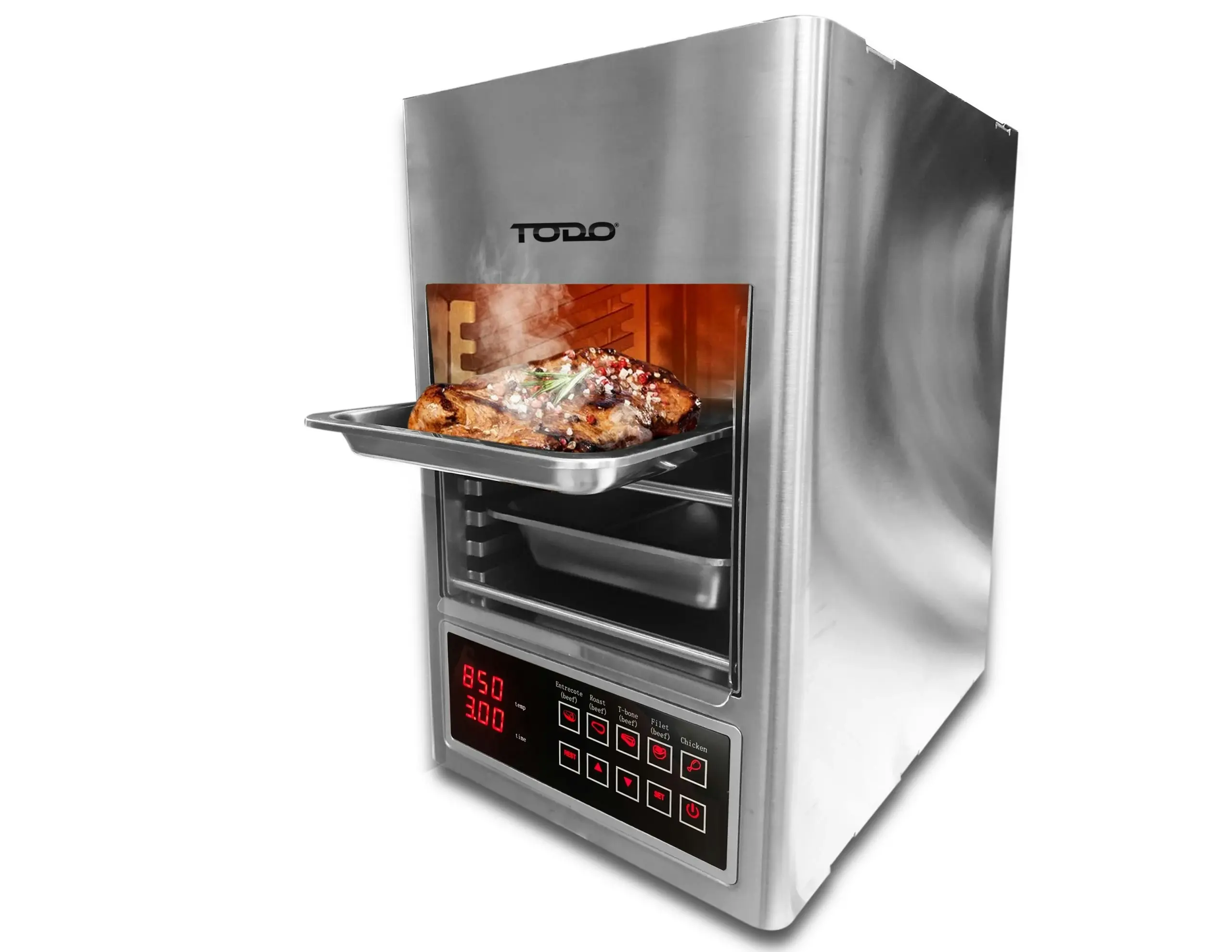 TODO 1600W Oven Grill Beef Maker 11L Steak Grill 850 Celcius Temperature