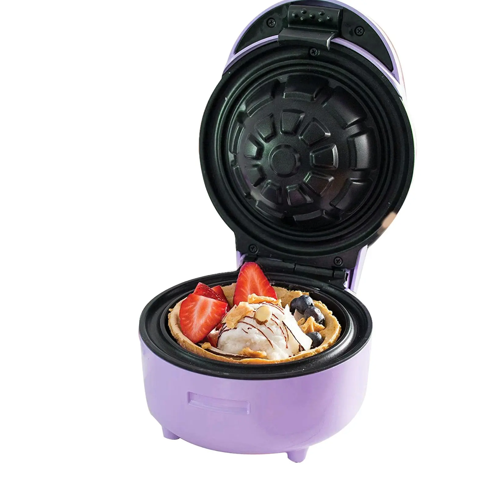 TODO Waffle Bowl Maker Ice Cream Dessert Treat Maker Breakfast Bowl - Purple