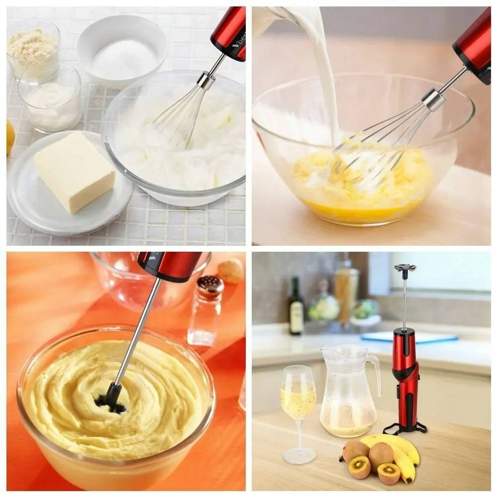 TODO Cordless Rechargeable Hand Mixer Whisk Handheld Electric Egg Beater Blender Hs-3805A