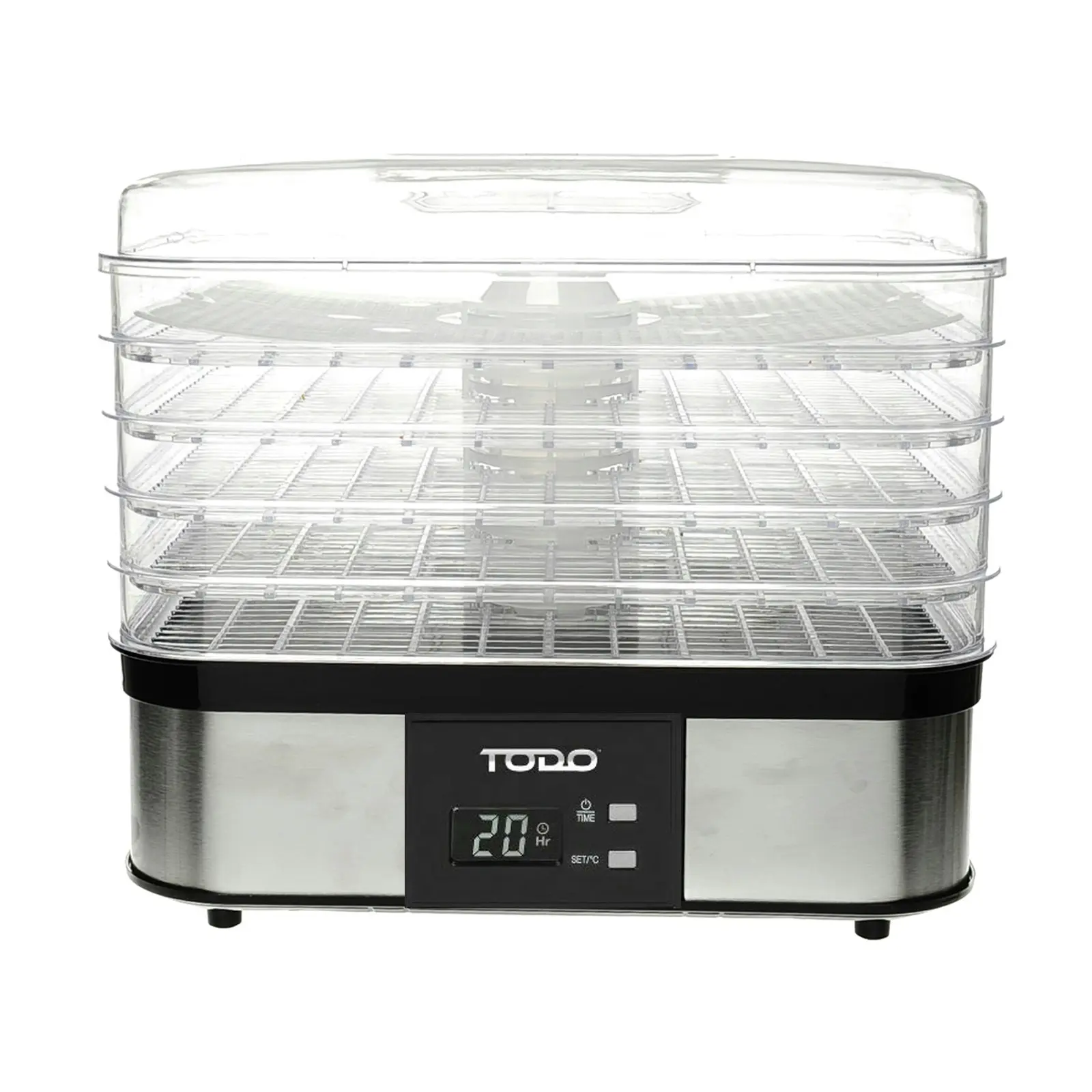 TODO 250W Stainless Steel Food Dehydrator Preserve Yogurt Fruit Dryer Jerky Maker