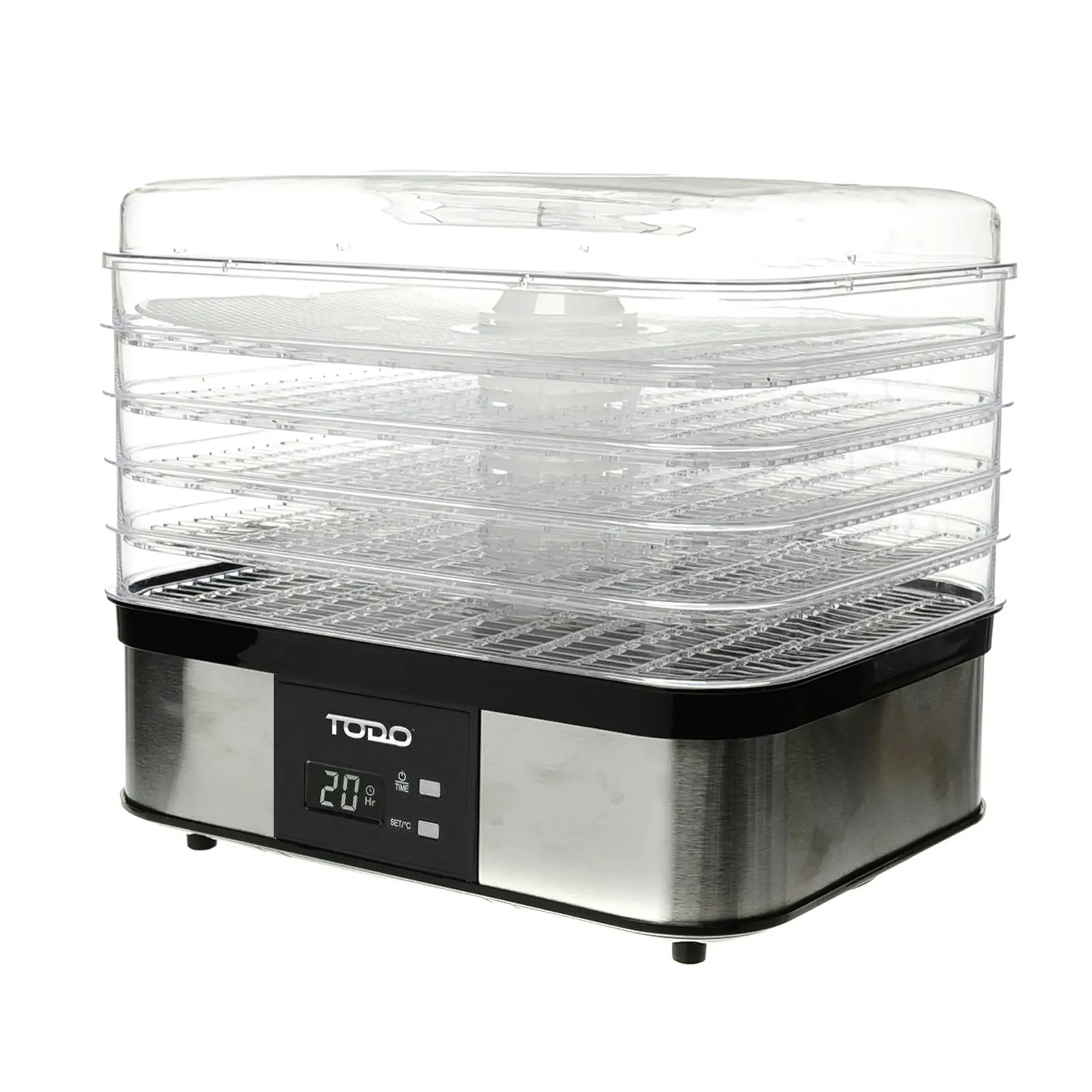 TODO 250W Stainless Steel Food Dehydrator Preserve Yogurt Fruit Dryer Jerky Maker