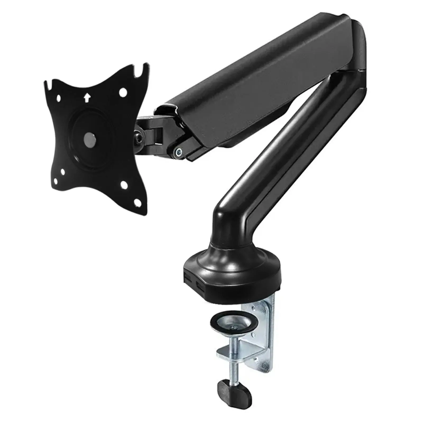 TODO Gas Spring Monitor Mount Desk Clamp Stand Bracket VESA 75-100mm up to 27 inch