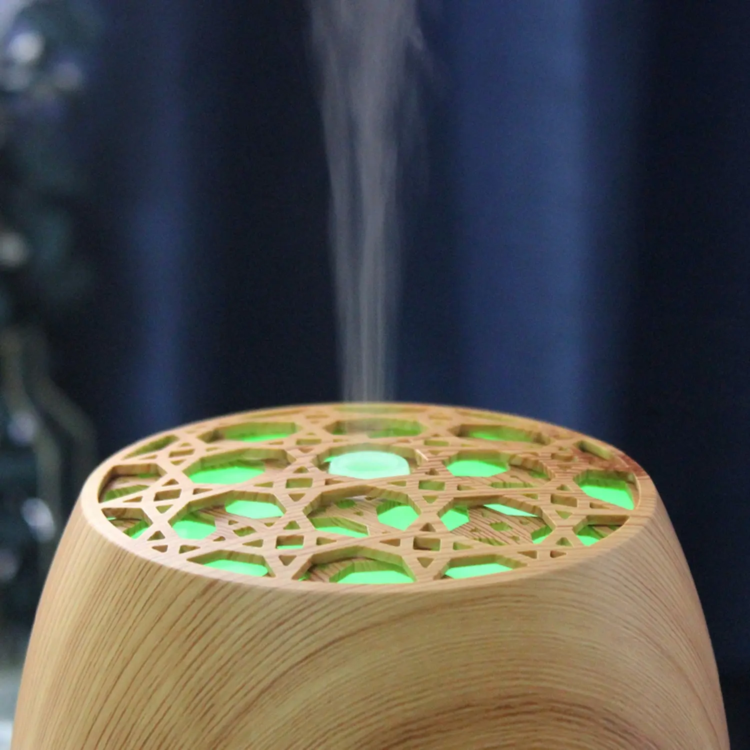 TODO 120ml Humidifier Aromatherapy Diffuser 7 Colour Led Ultrasonic Mist - Woodgrain