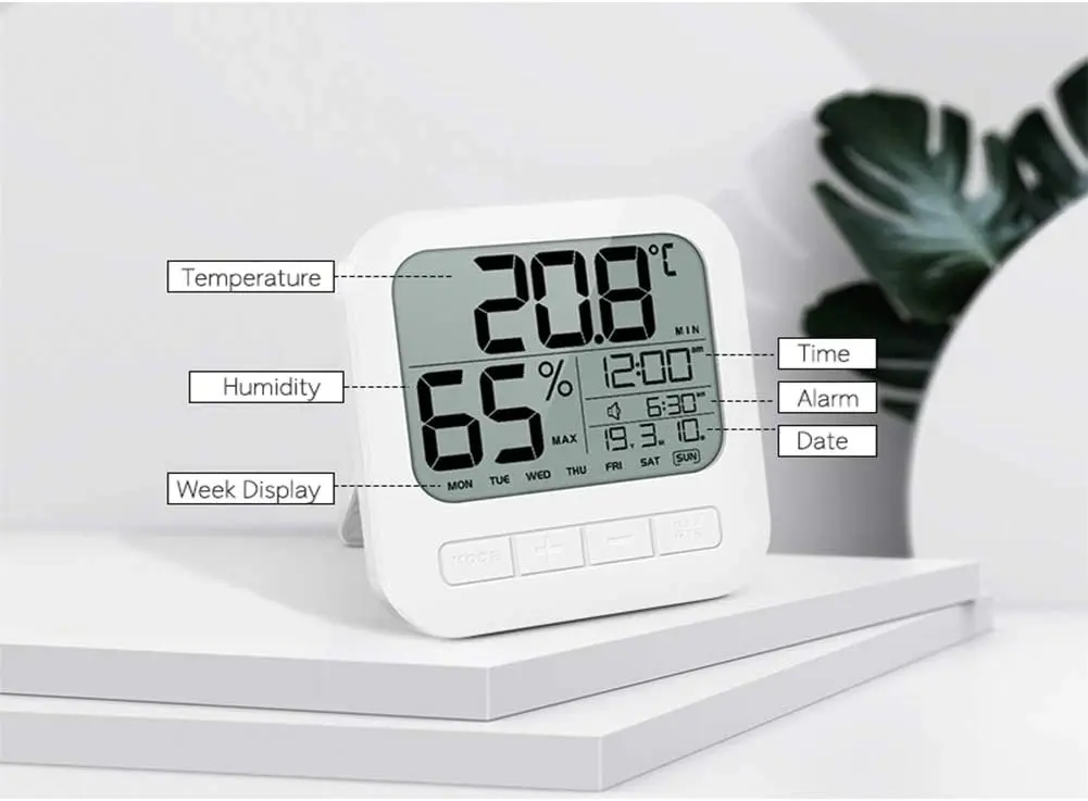 TODO Digital Thermometer Hygrometer Temperature Humidity Alarm Clock °C/°F %Rh