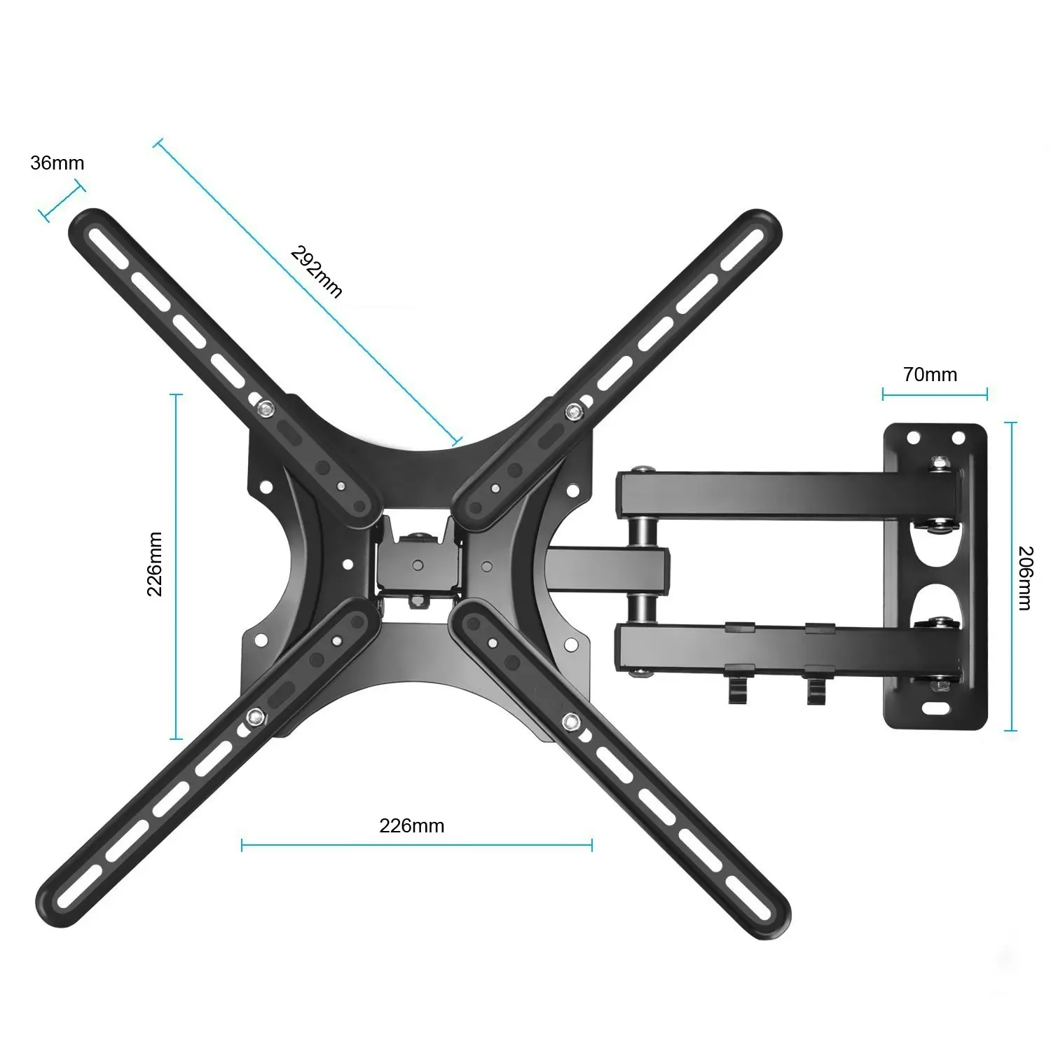 TODO 26 - 55 Inch LED LCD TV Wall Mount Bracket Tilt VESA 200 - 500mm