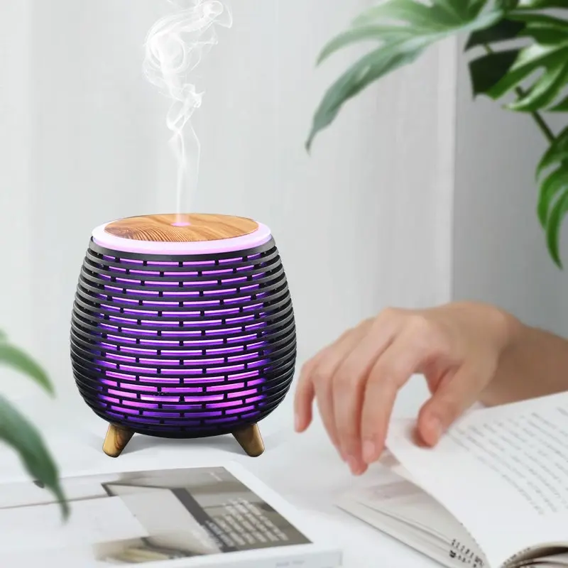 TODO 100Ml Humidifier Aromatherapy Diffuser 7 Colour Led Ultrasonic Mist - Black