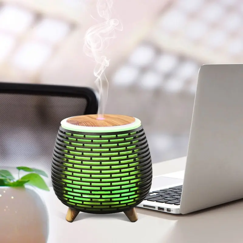 TODO 100Ml Humidifier Aromatherapy Diffuser 7 Colour Led Ultrasonic Mist - Black