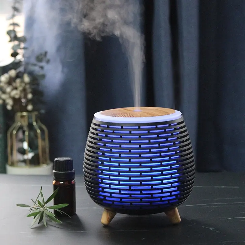 TODO 100Ml Humidifier Aromatherapy Diffuser 7 Colour Led Ultrasonic Mist - Black