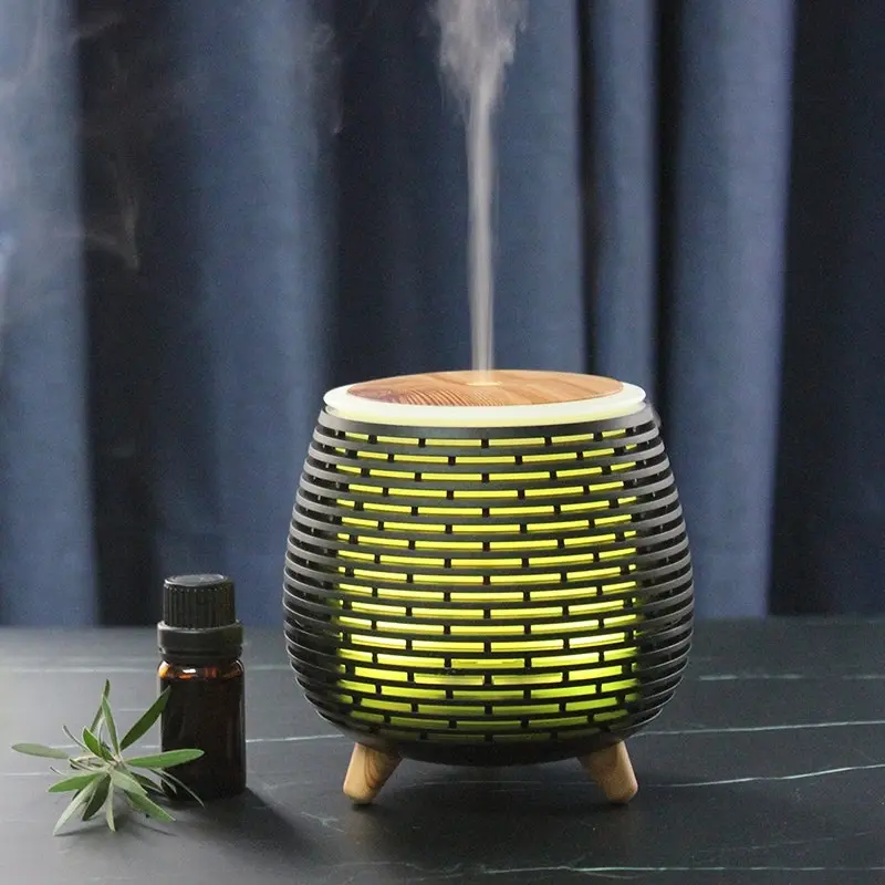 TODO 100Ml Humidifier Aromatherapy Diffuser 7 Colour Led Ultrasonic Mist - Black