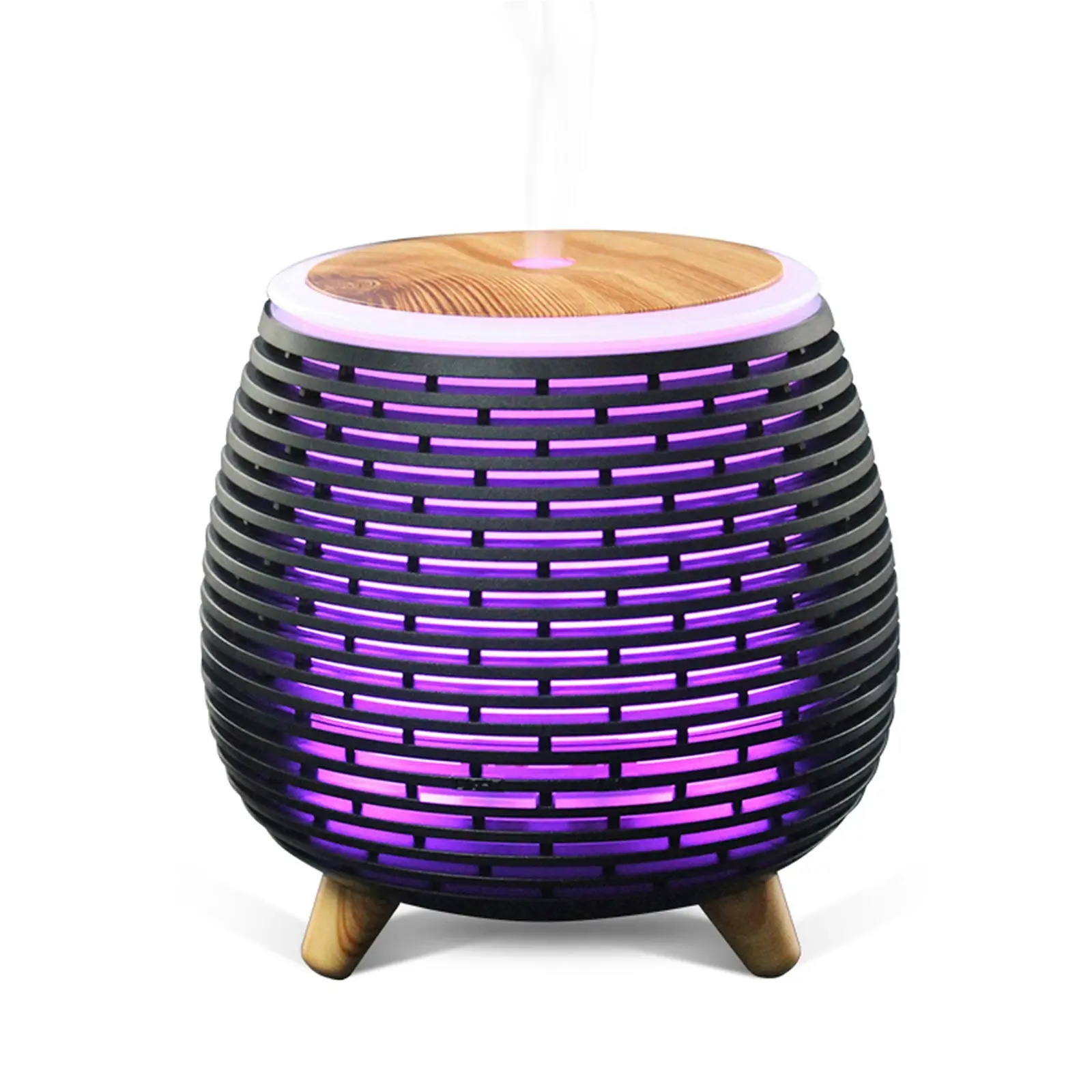 TODO 100Ml Humidifier Aromatherapy Diffuser 7 Colour Led Ultrasonic Mist - Black