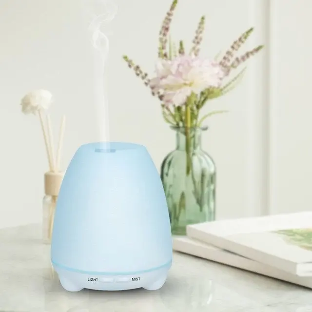 TODO 100Ml Humidifier Aromatherapy Diffuser 7 Colour Led Compact Design + Essential Oil - White