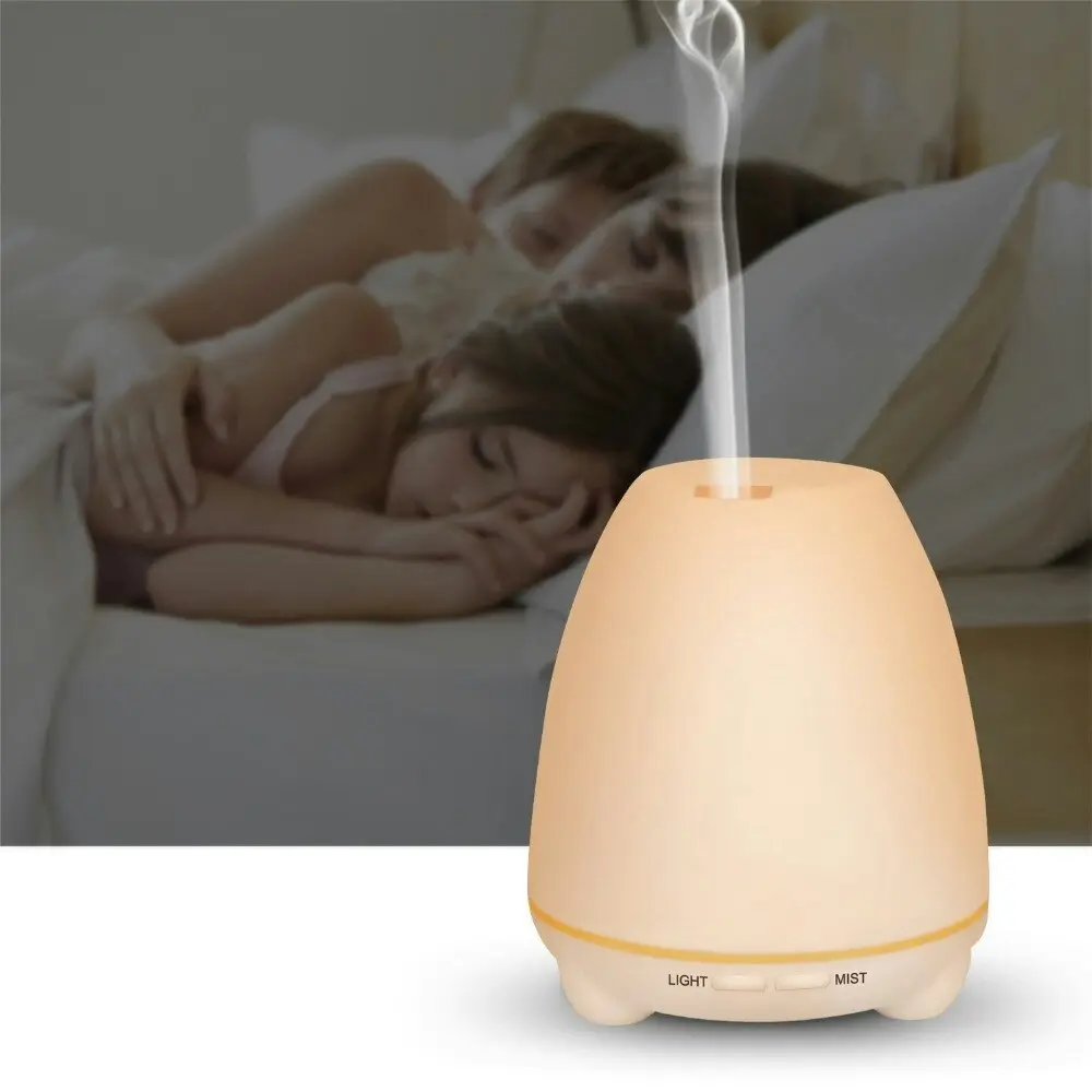 TODO 100Ml Humidifier Aromatherapy Diffuser 7 Colour Led Compact Design + Essential Oil - White