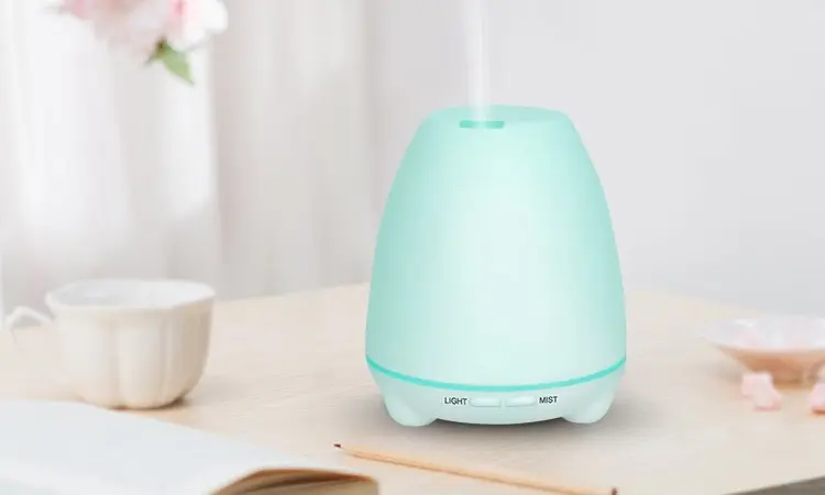 TODO 100Ml Humidifier Aromatherapy Diffuser 7 Colour Led Compact Design + Essential Oil - White