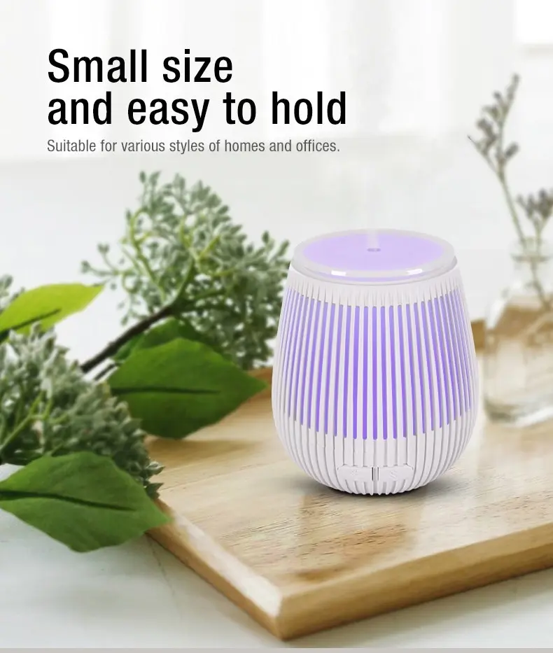 TODO 100Ml Humidifier Aromatherapy Diffuser Usb Powered 7 Colour Led - White