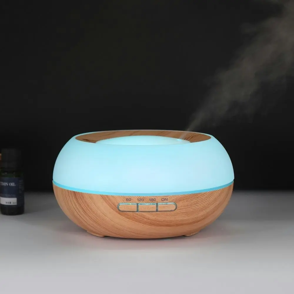 TODO 300Ml Humidifier Aromatherapy Diffuser Ultrasonic 7 Colour Led + Essential Oil - White