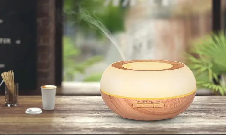 TODO 300Ml Humidifier Aromatherapy Diffuser Ultrasonic 7 Colour Led + Essential Oil - White